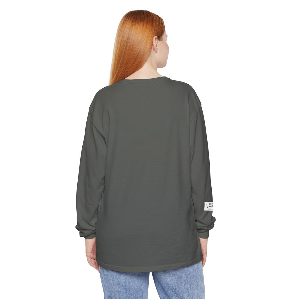 Fall Ghost and Pumpkin Long Sleeve T-Shirt