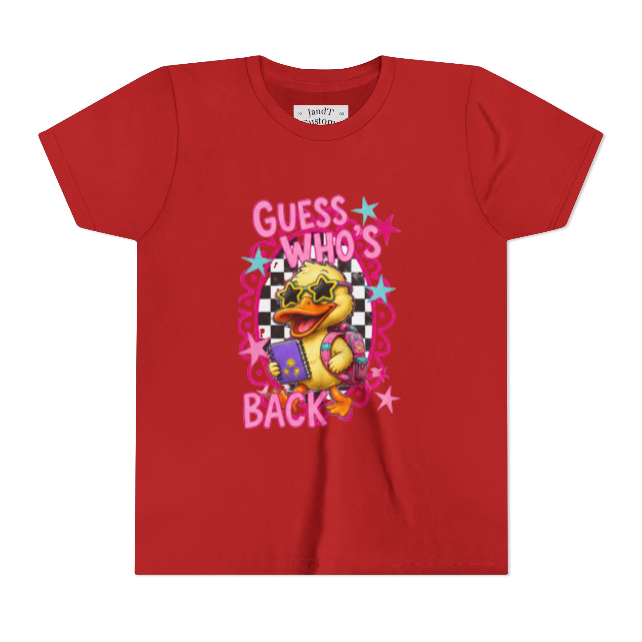 Back to School Youth Tee — "Back Again" Retro Duck Graphic