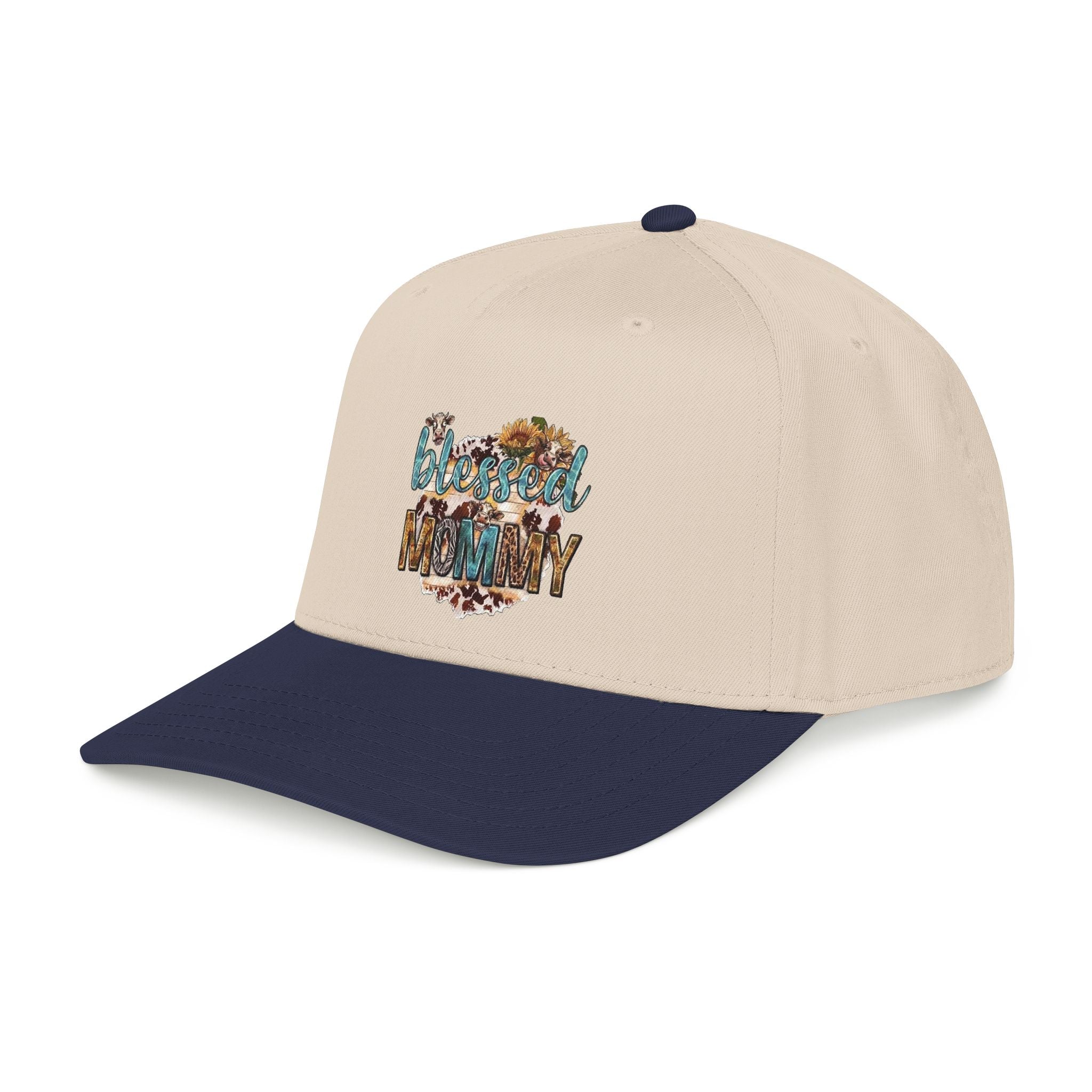 Blessed Mommy Baseball Cap - Floral Leopard Print Mom Hat