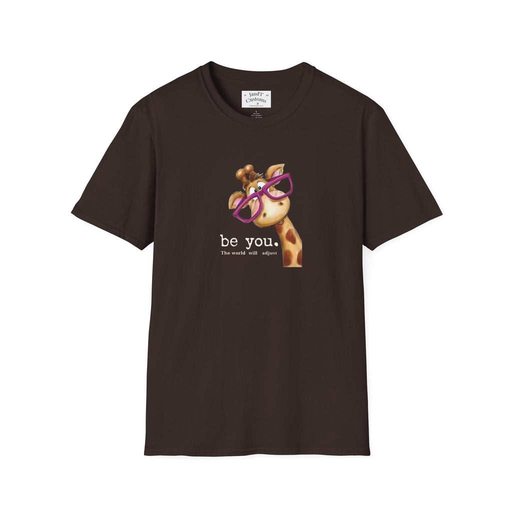 Giraffe with Pink Glasses T-Shirt
