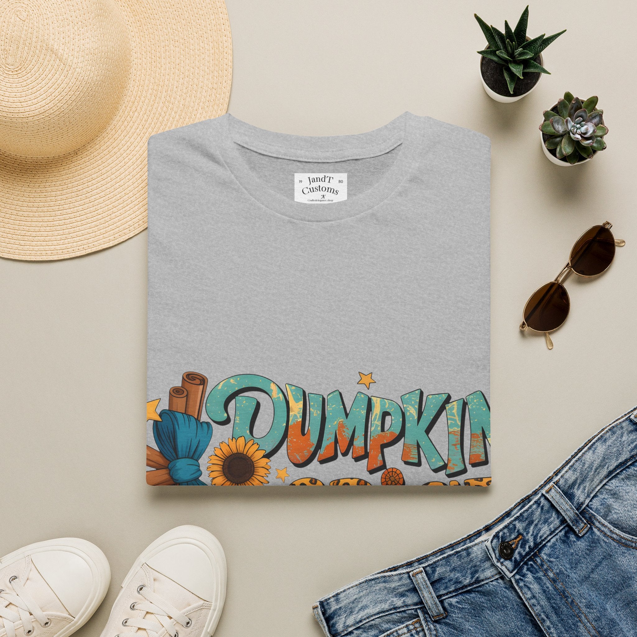 Pumpkin Spice Jesus Christ T-Shirt — Fall Pumpkin & Sunflower Graphic Tee