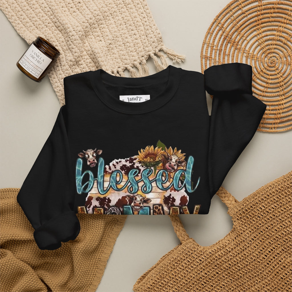 Blessed Mommy Sweatshirt — Floral Leopard Mama Pullover