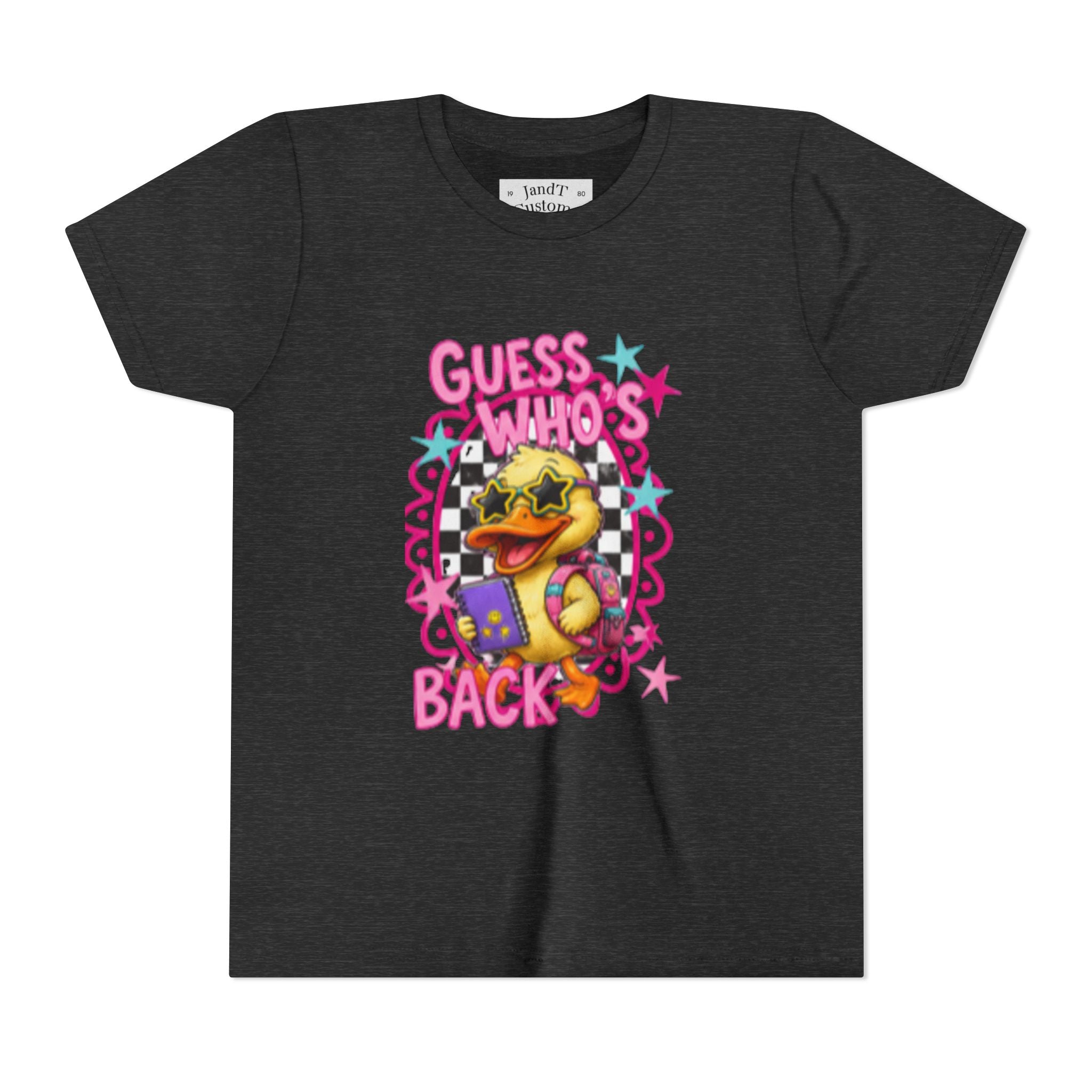 Back to School Youth Tee — "Back Again" Retro Duck Graphic