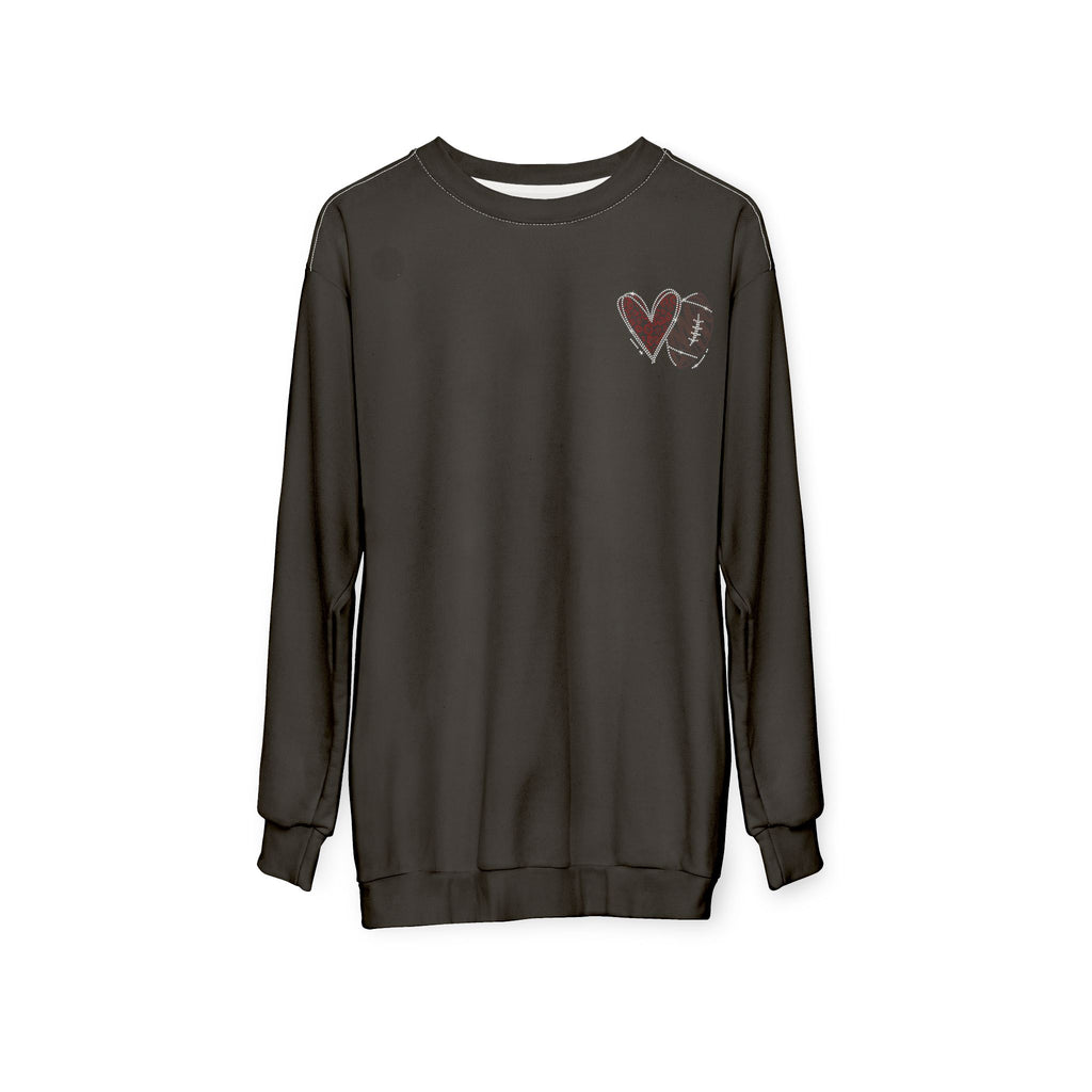 Heart Sketch Sweatshirt - Grunge Heart Graphic Crewneck