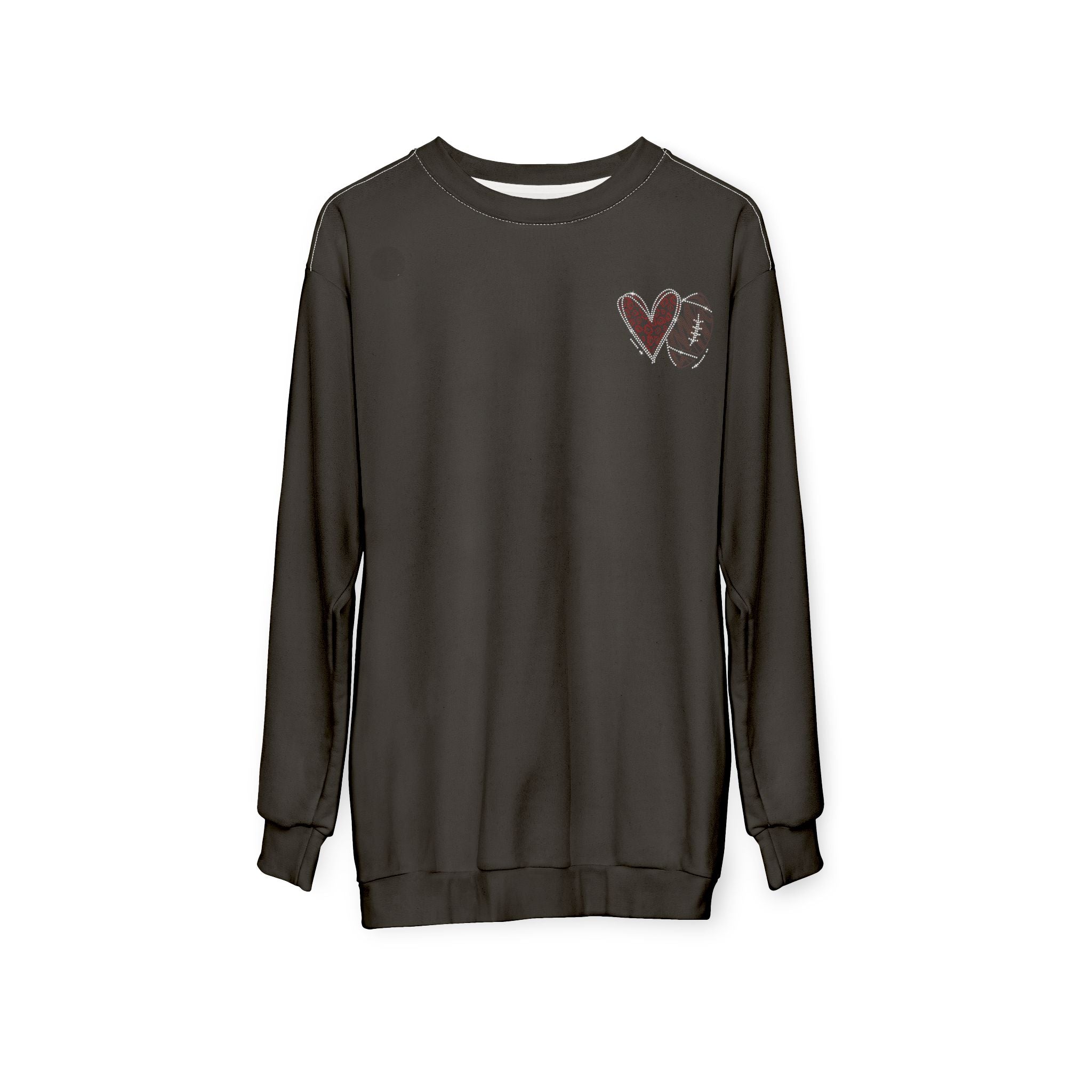 Heart Sketch Sweatshirt - Grunge Heart Graphic Crewneck