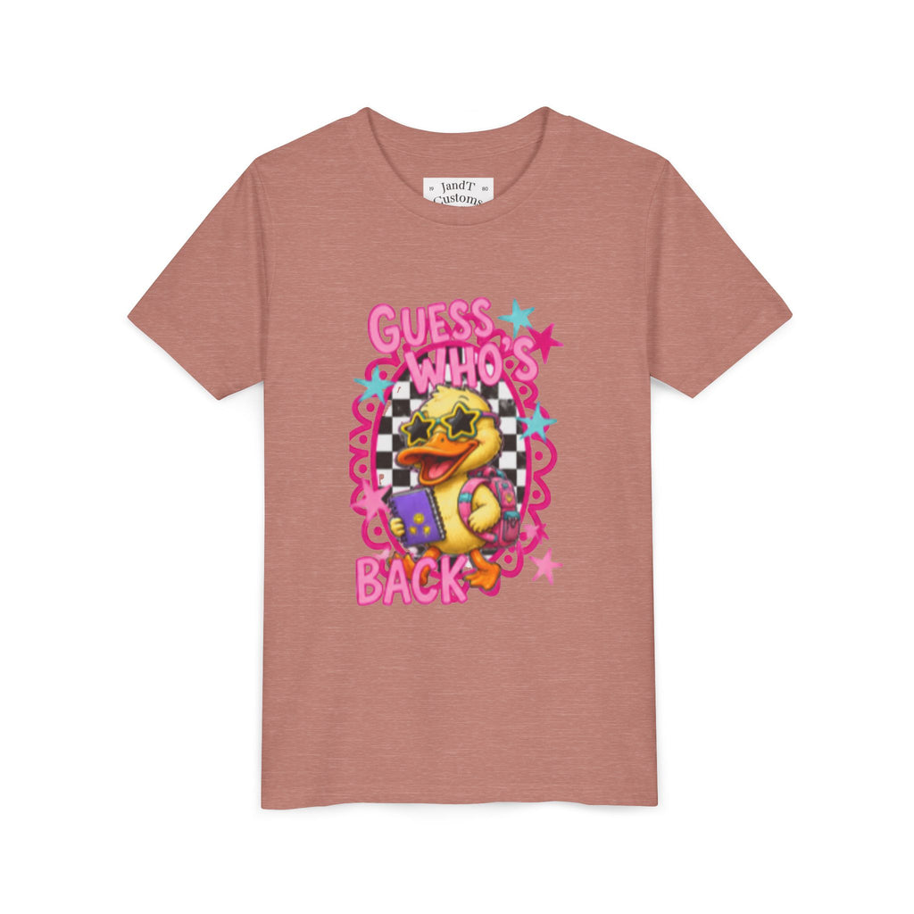 Back to School Youth Tee — "Back Again" Retro Duck Graphic