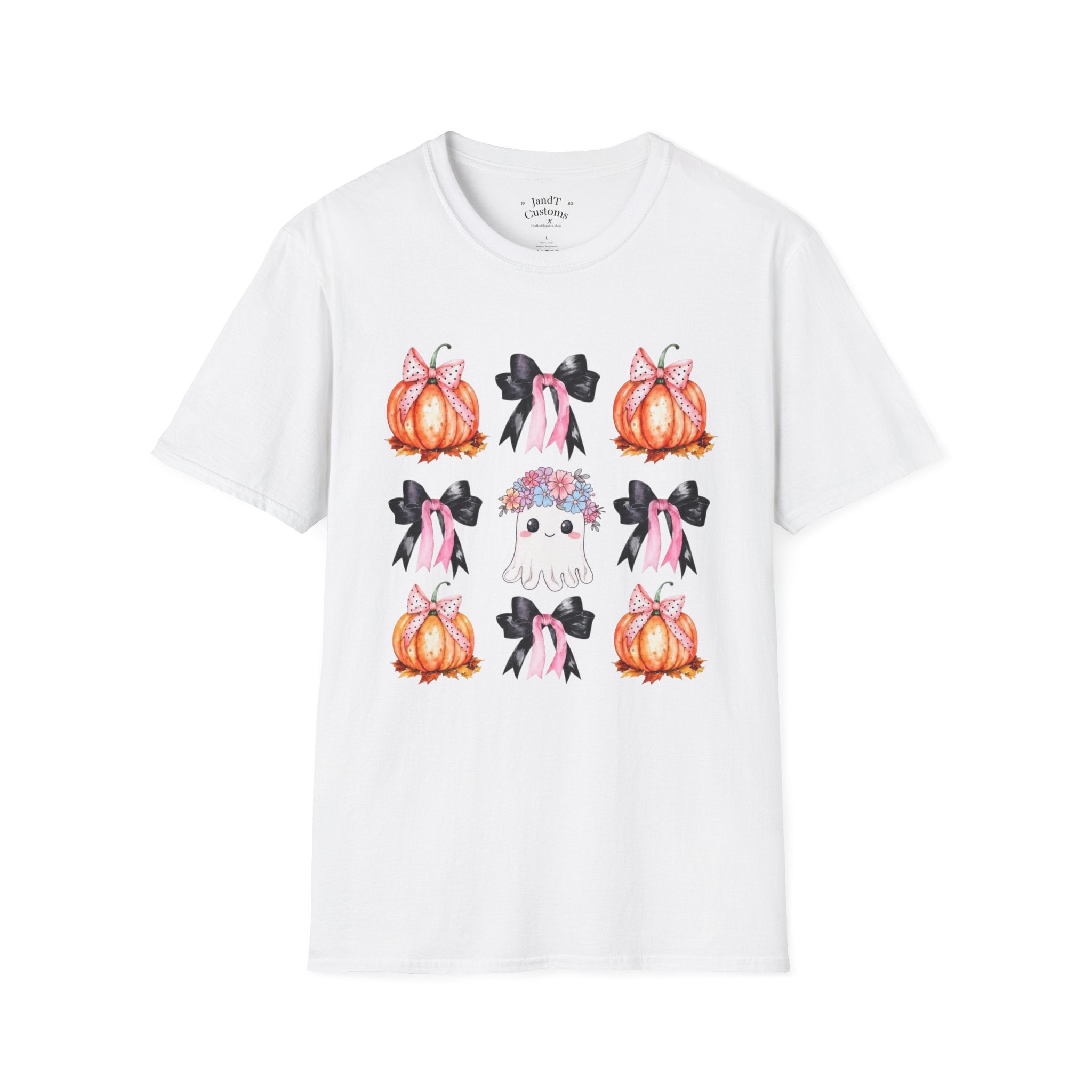 Pumpkin and Ribbons Softstyle T-Shirt