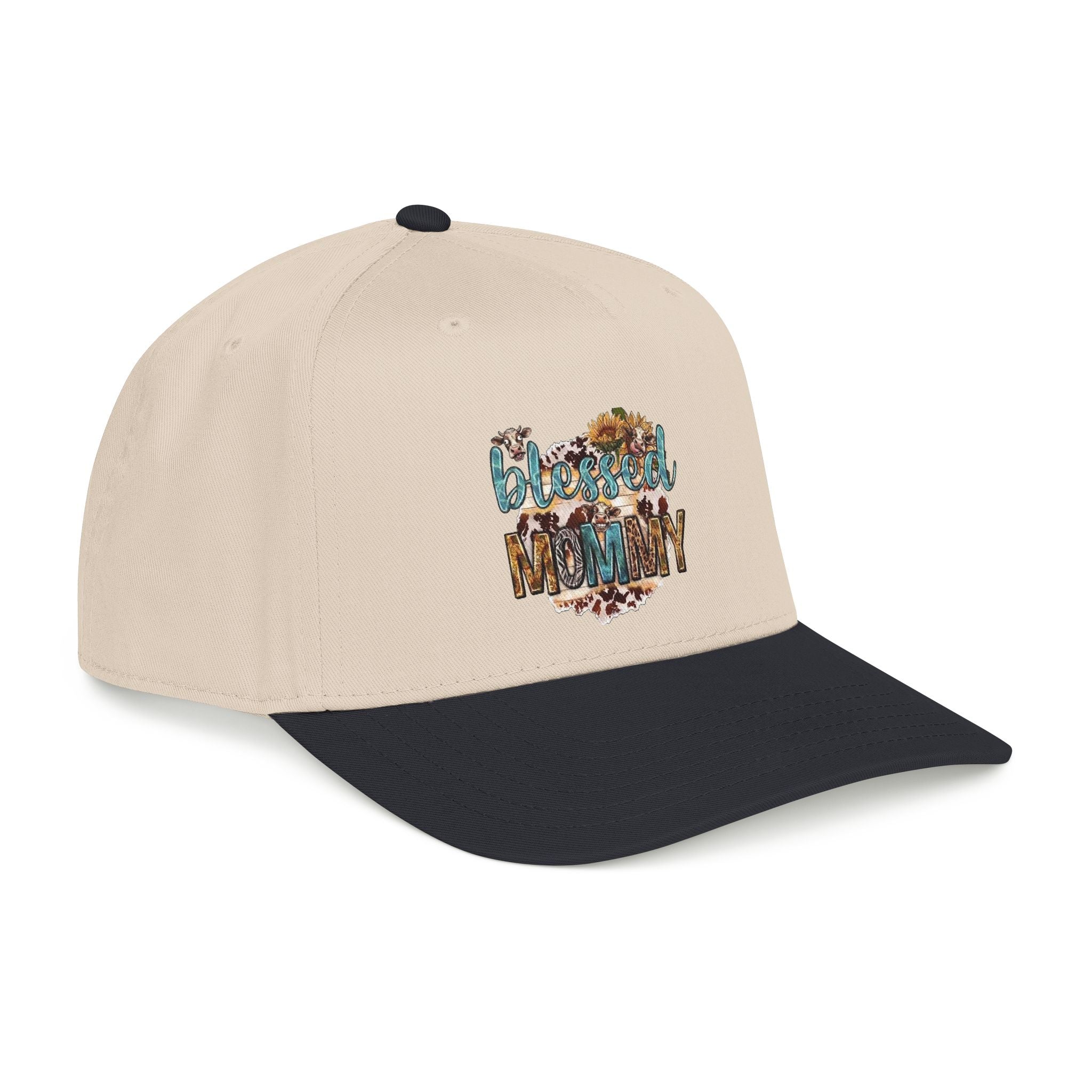 Blessed Mommy Baseball Cap - Floral Leopard Print Mom Hat