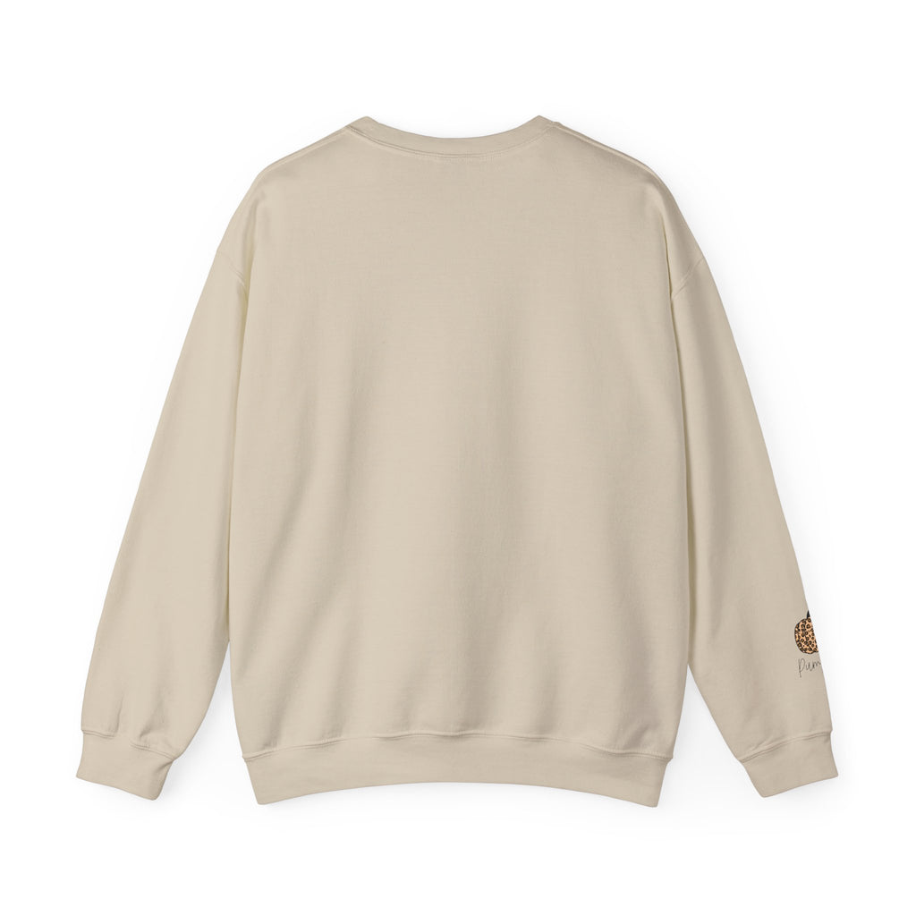 Fall Weather Together Crewneck Sweatshirt — Cozy Autumn Pumpkin & Sunflower Design