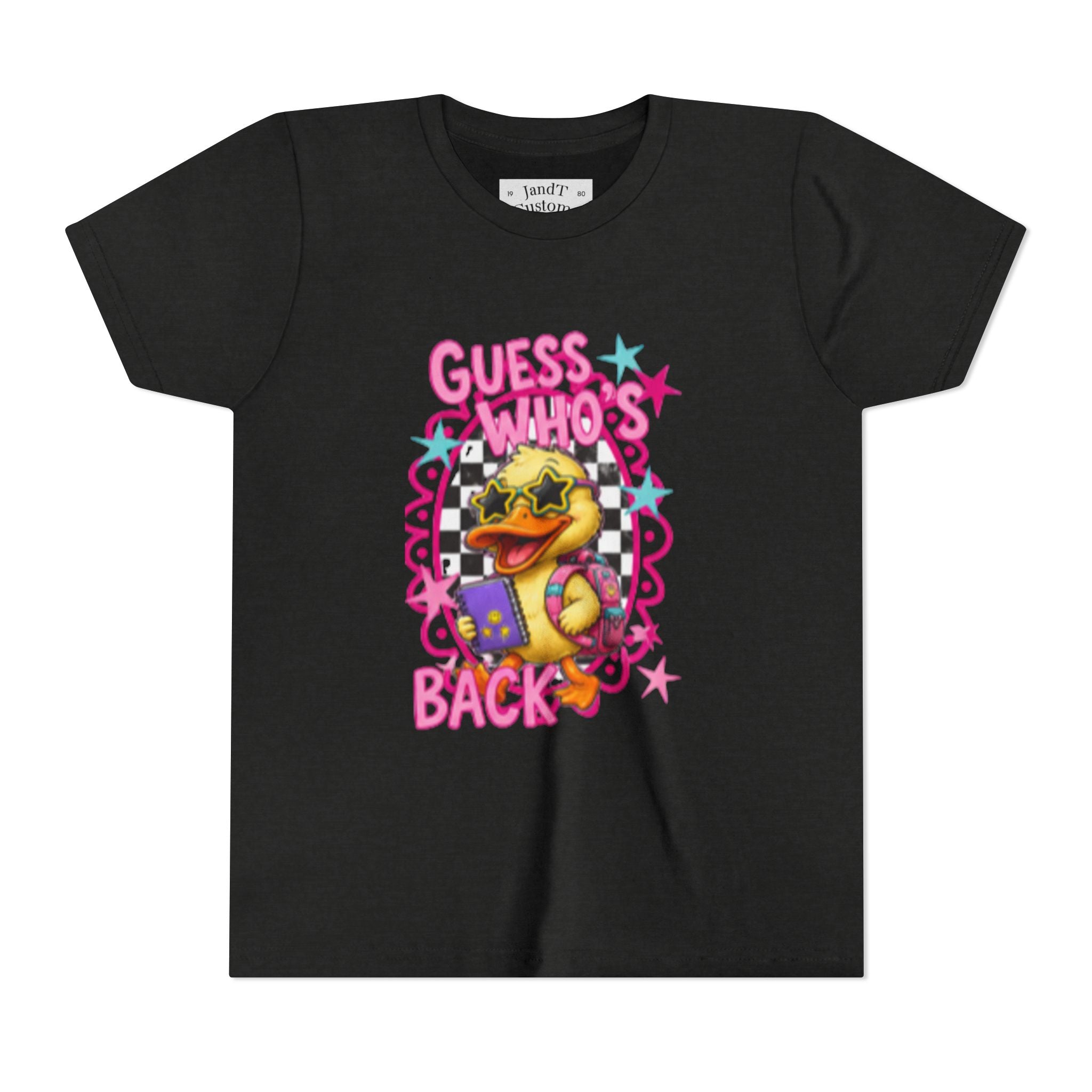 Back to School Youth Tee — "Back Again" Retro Duck Graphic