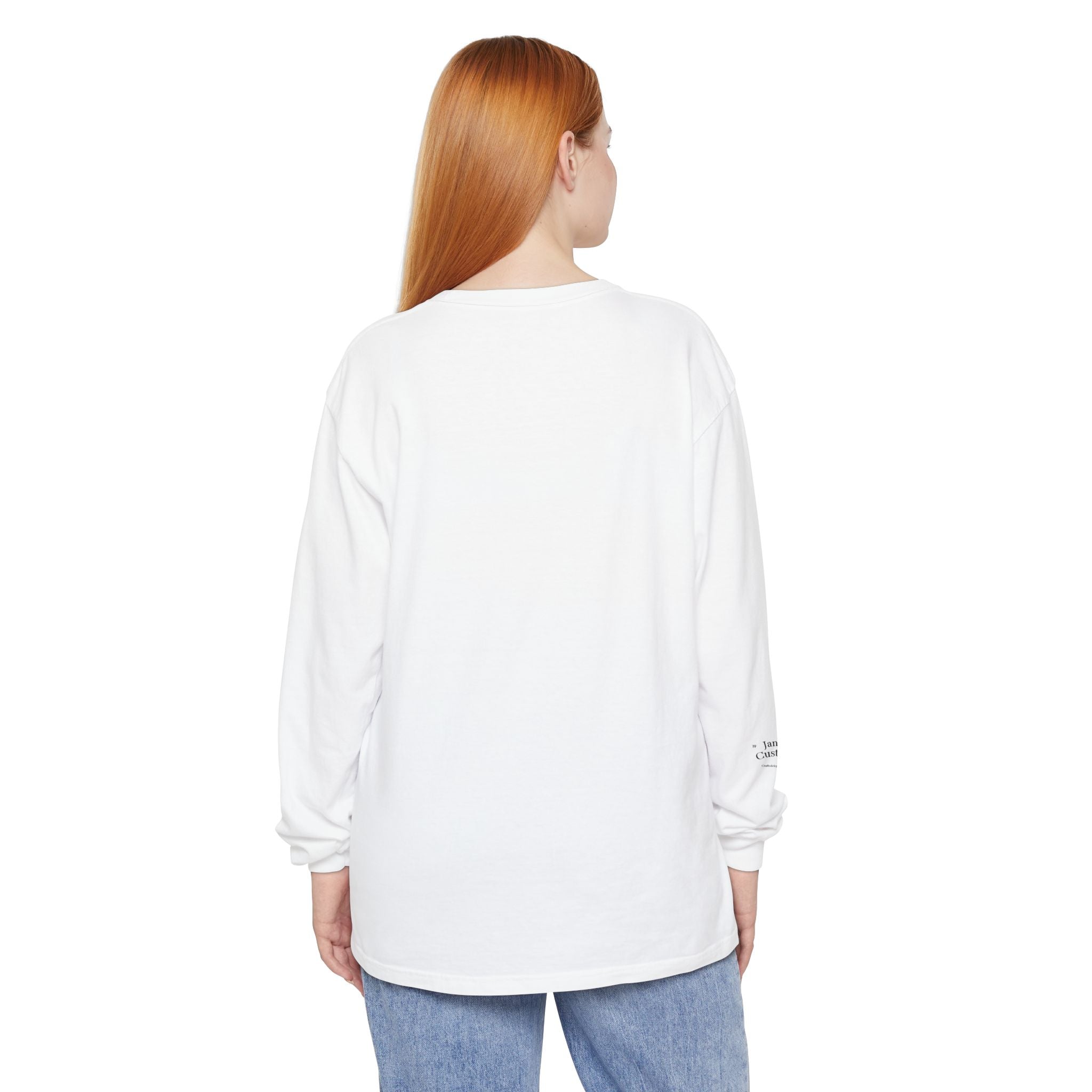 Fall Ghost and Pumpkin Long Sleeve T-Shirt