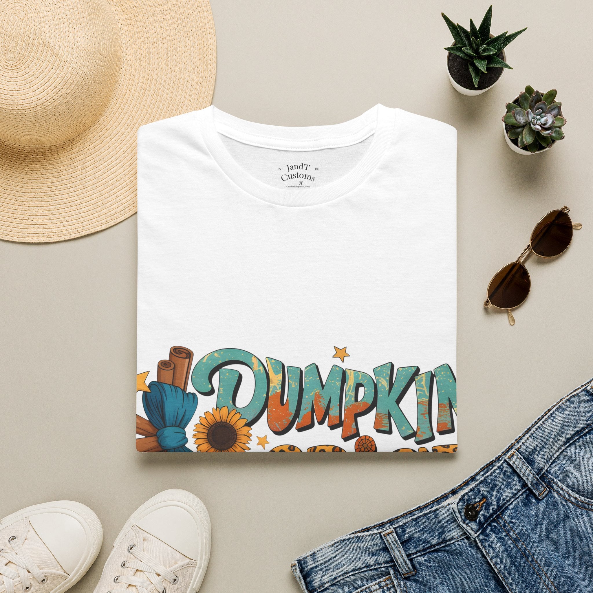 Pumpkin Spice Jesus Christ T-Shirt — Fall Pumpkin & Sunflower Graphic Tee