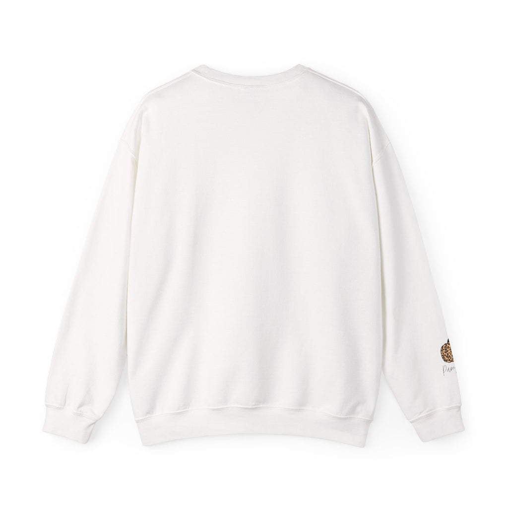 Fall Weather Together Crewneck Sweatshirt — Cozy Autumn Pumpkin & Sunflower Design