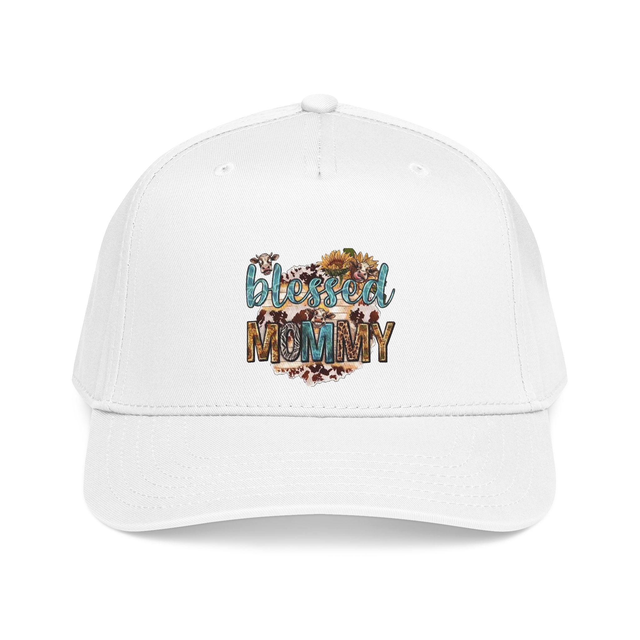 Blessed Mommy Baseball Cap - Floral Leopard Print Mom Hat