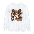 Fall Ghost and Pumpkin Long Sleeve T-Shirt