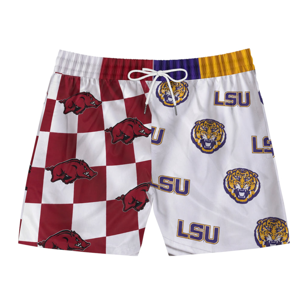 Men's House Divided Mid-Length Swim Shorts (AOP)