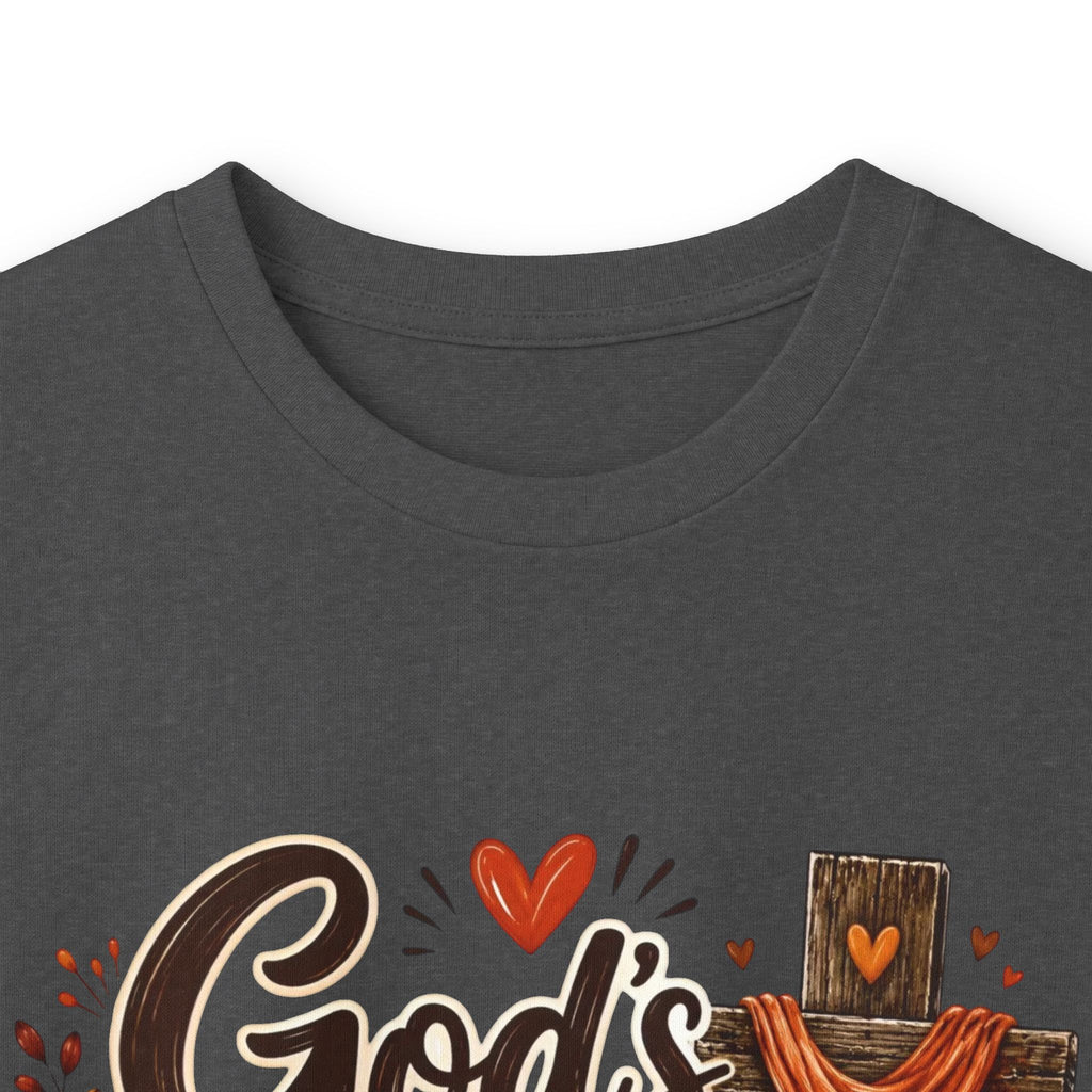 God's Love Never Runs Out Long Sleeve Tee — Fall Christian Thanksgiving Shirt