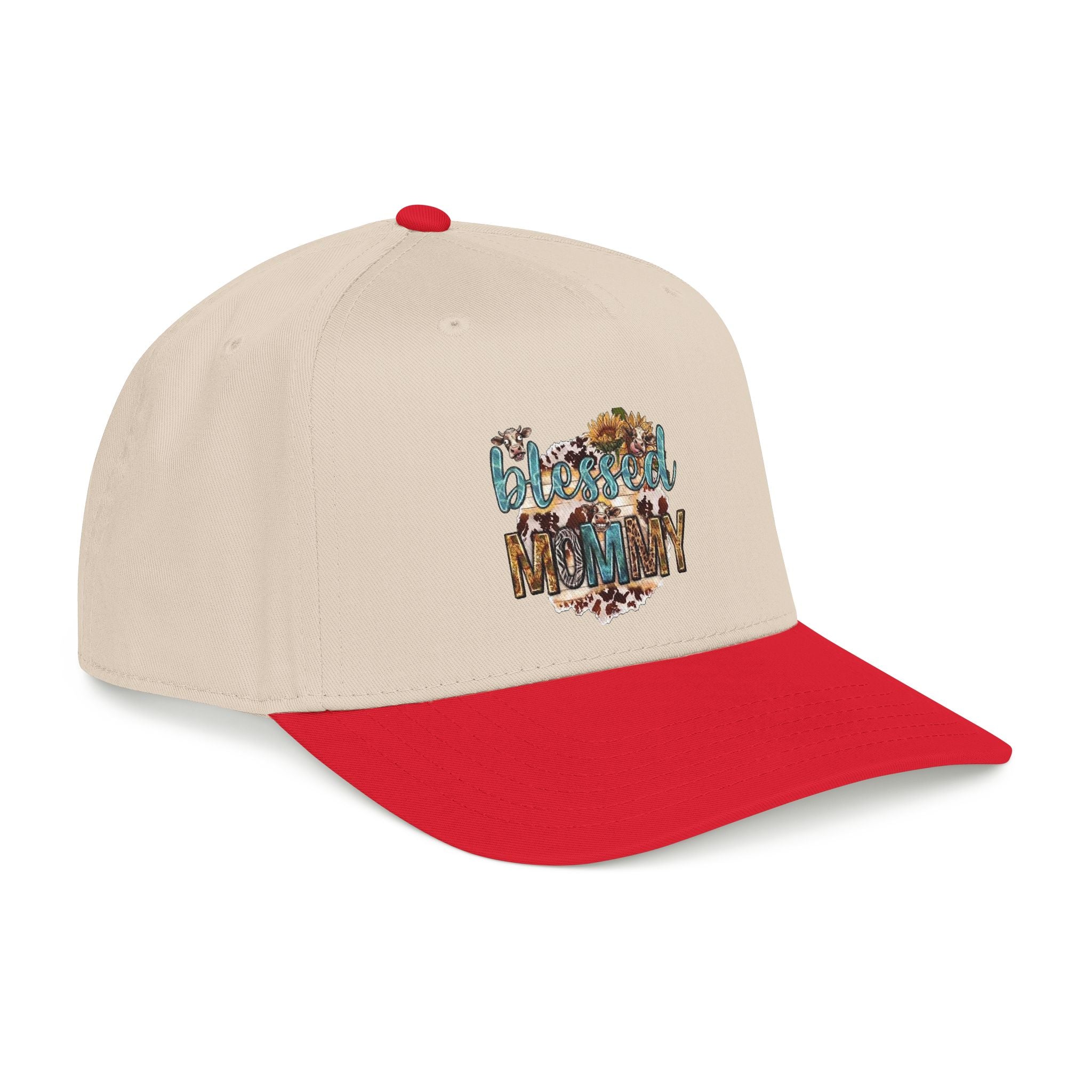 Blessed Mommy Baseball Cap - Floral Leopard Print Mom Hat