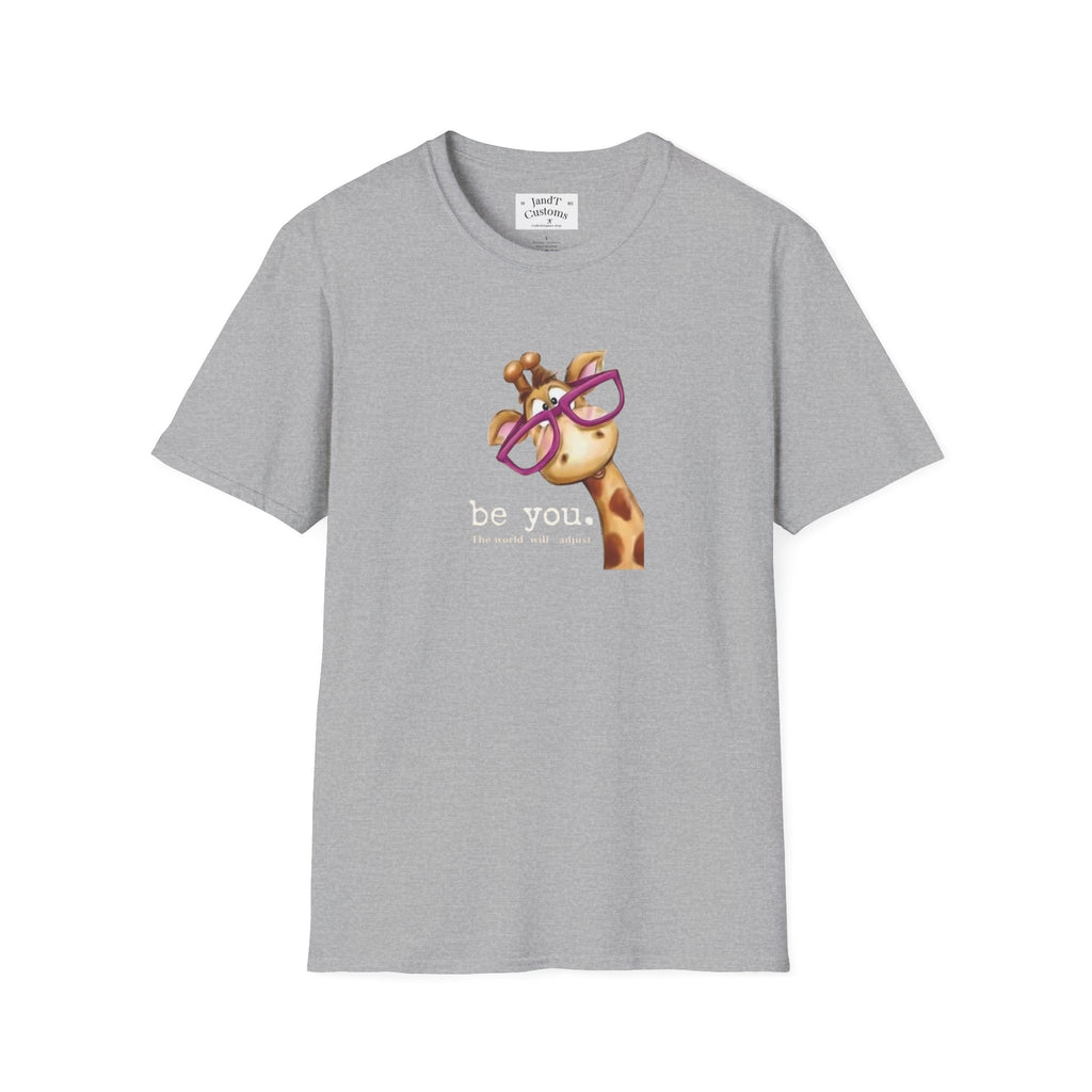 Giraffe with Pink Glasses T-Shirt
