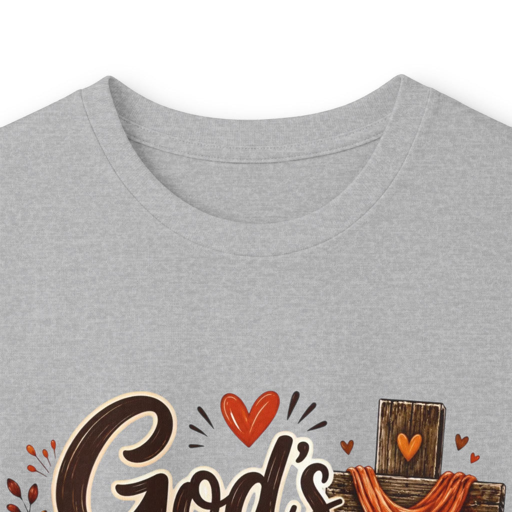 God's Love Never Runs Out Long Sleeve Tee — Fall Christian Thanksgiving Shirt