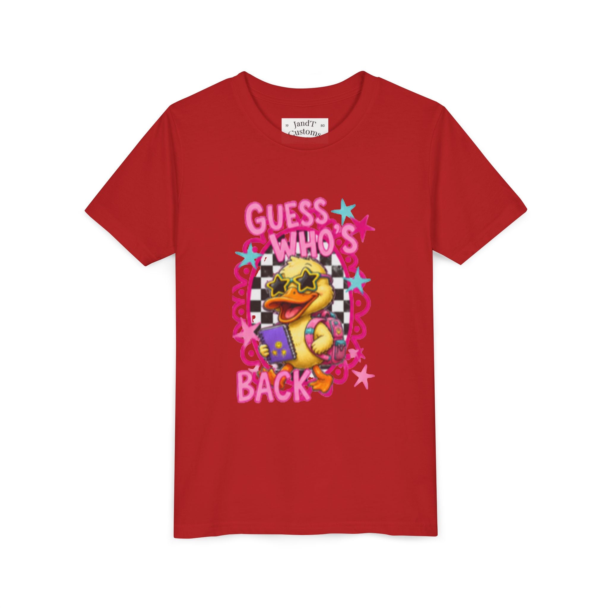 Back to School Youth Tee — "Back Again" Retro Duck Graphic