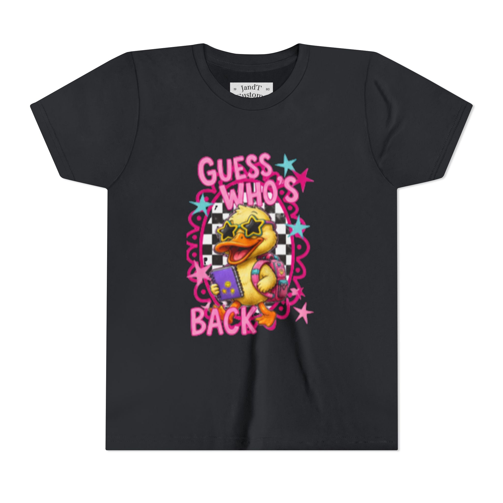 Back to School Youth Tee — "Back Again" Retro Duck Graphic