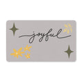 Joyful Floral Doormat – Polyester Welcome Mat