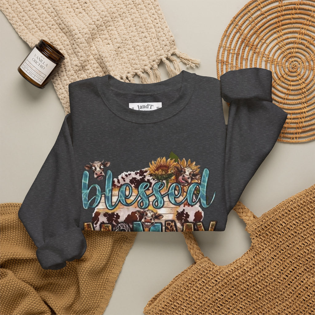 Blessed Mommy Sweatshirt — Floral Leopard Mama Pullover