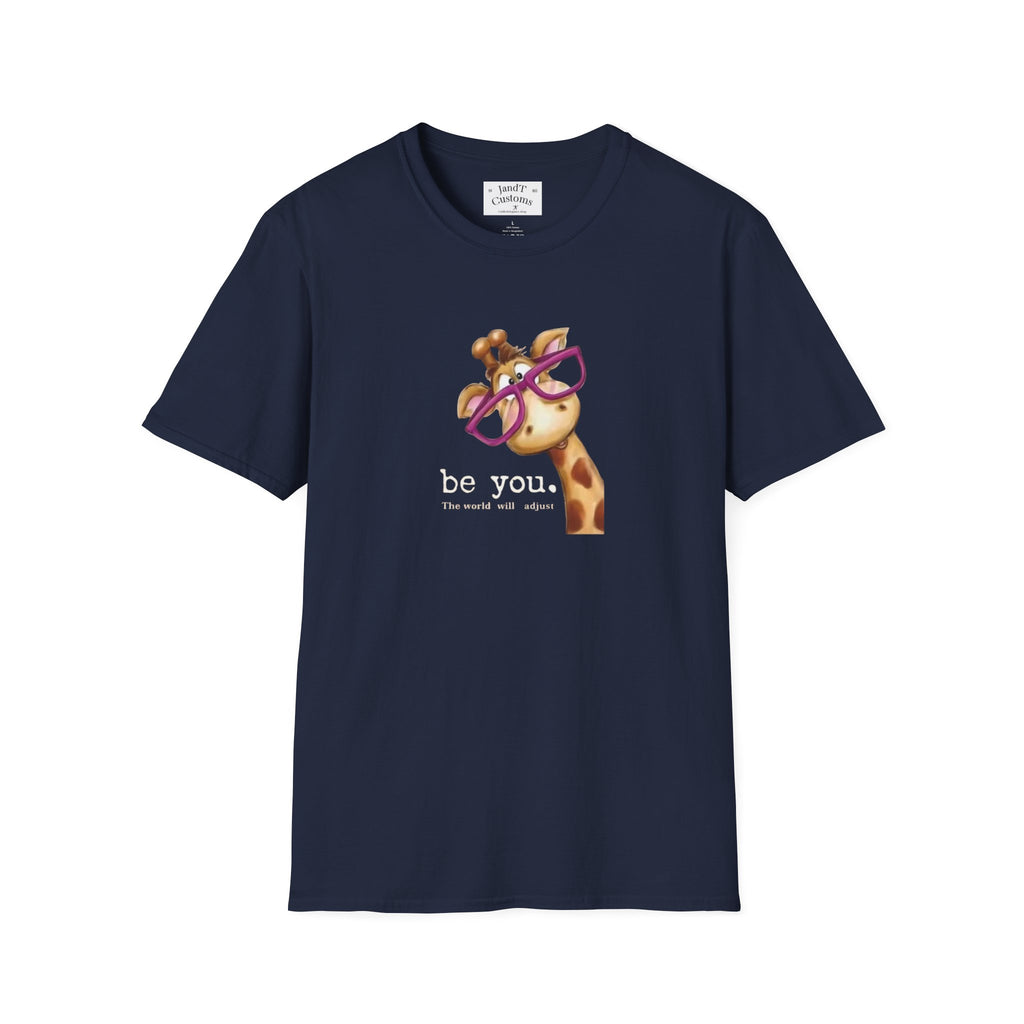 Giraffe with Pink Glasses T-Shirt