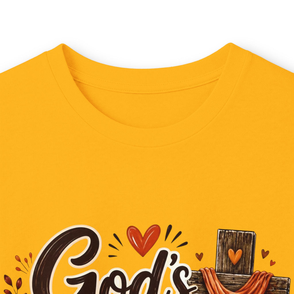 God's Love Never Runs Out Long Sleeve Tee — Fall Christian Thanksgiving Shirt