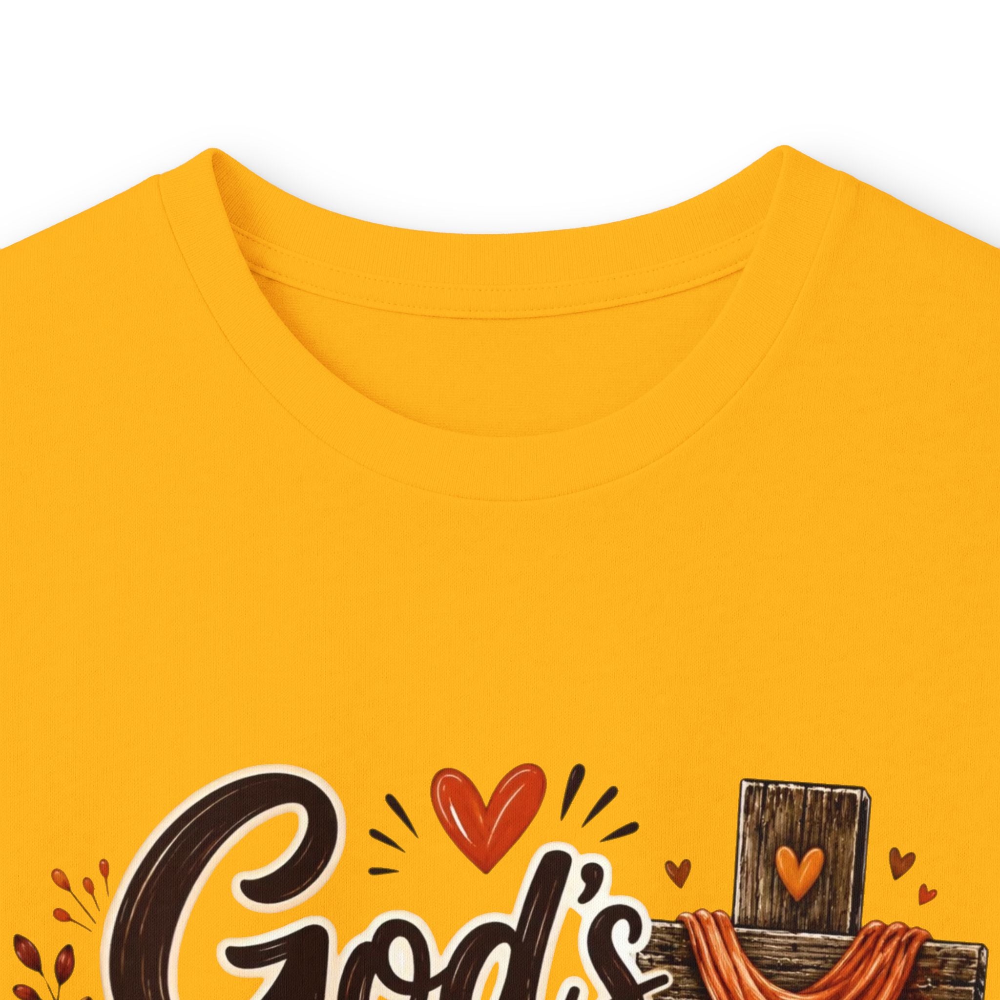 God's Love Never Runs Out Long Sleeve Tee — Fall Christian Thanksgiving Shirt