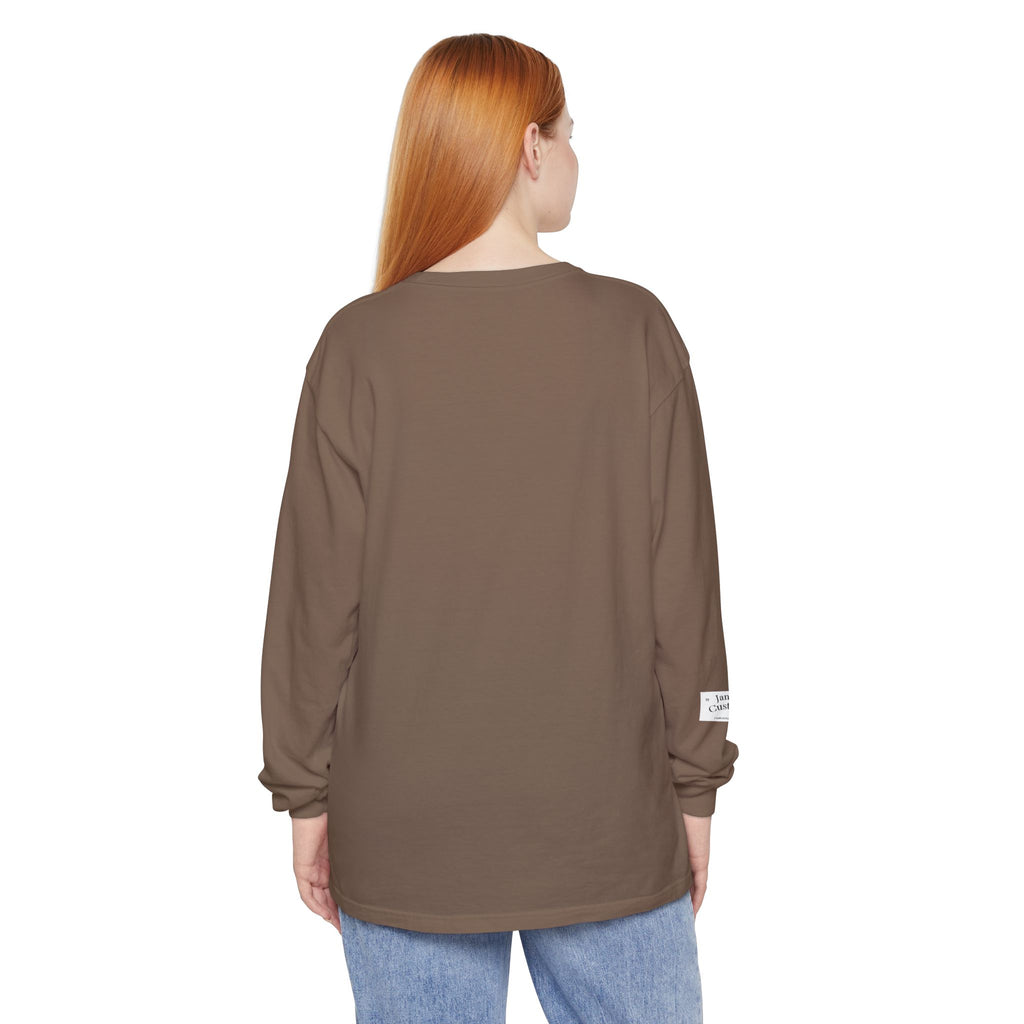 Fall Ghost and Pumpkin Long Sleeve T-Shirt