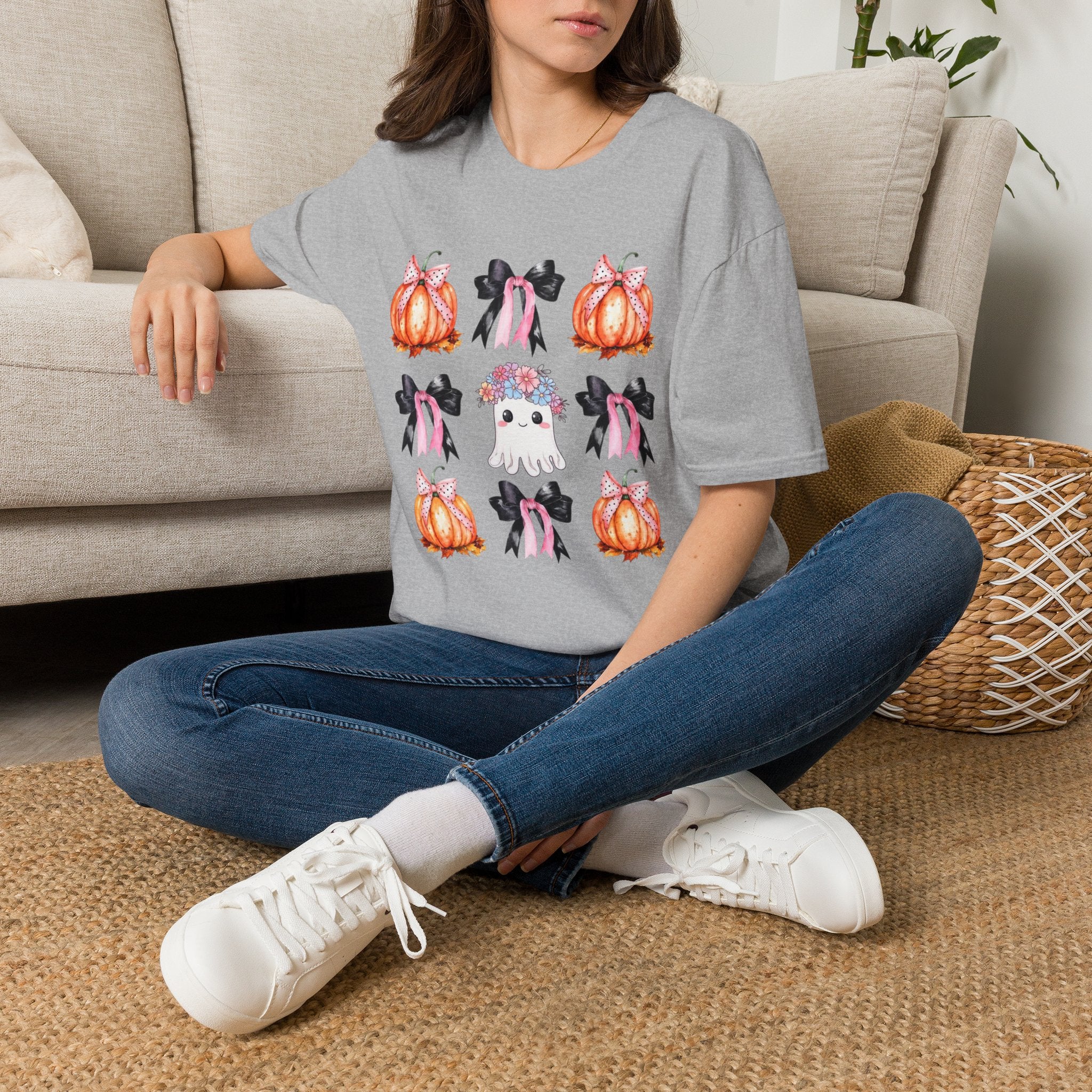 Pumpkin and Ribbons Softstyle T-Shirt