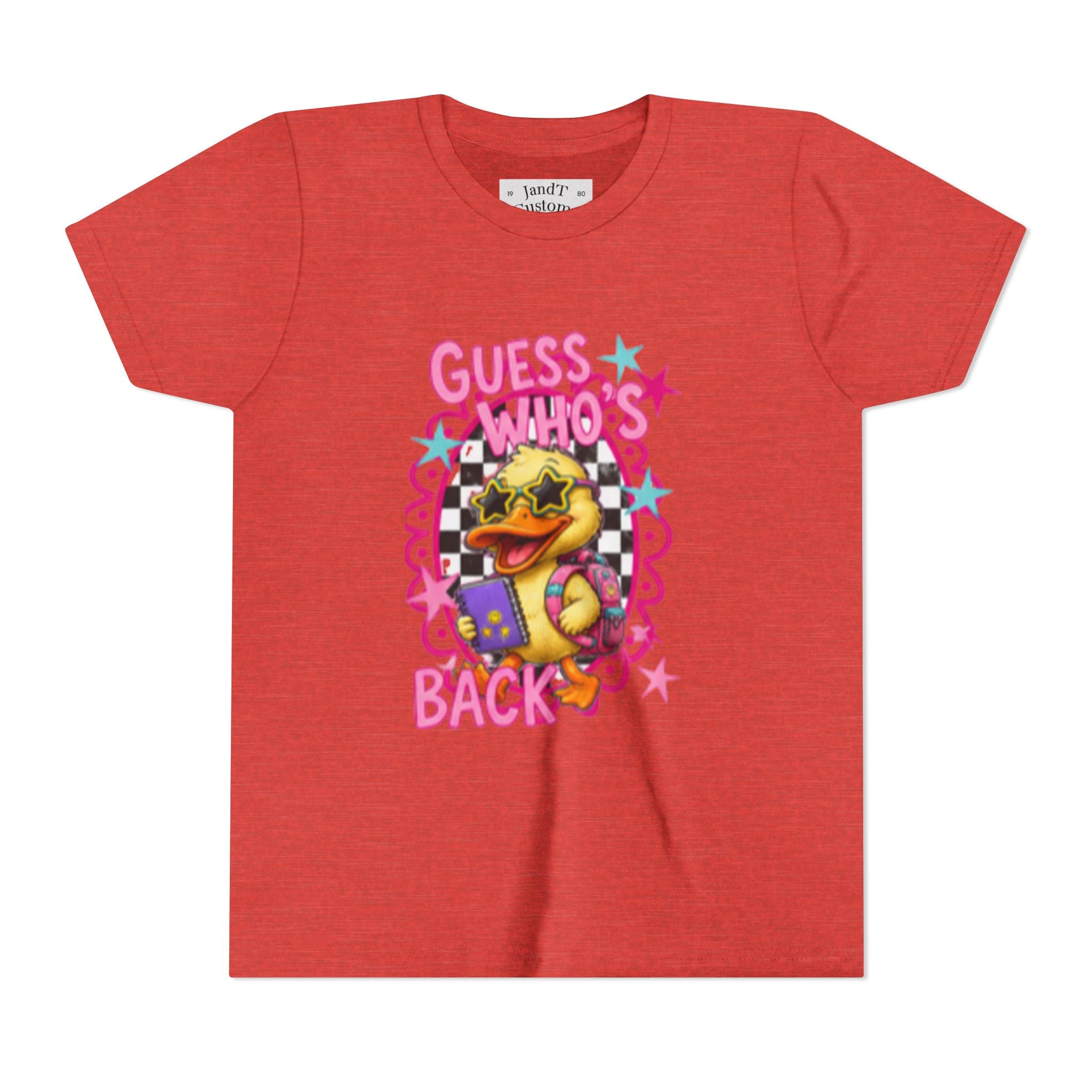 Back to School Youth Tee — "Back Again" Retro Duck Graphic