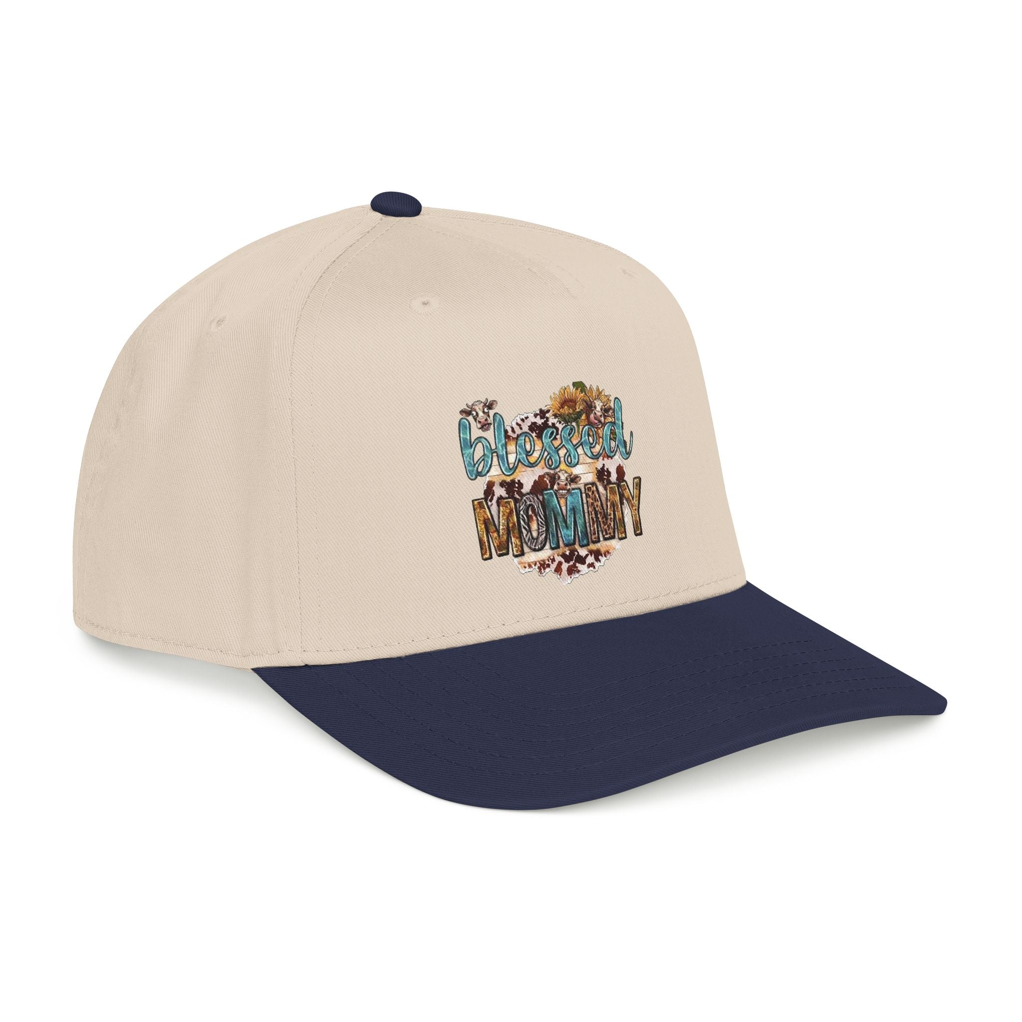Blessed Mommy Baseball Cap - Floral Leopard Print Mom Hat