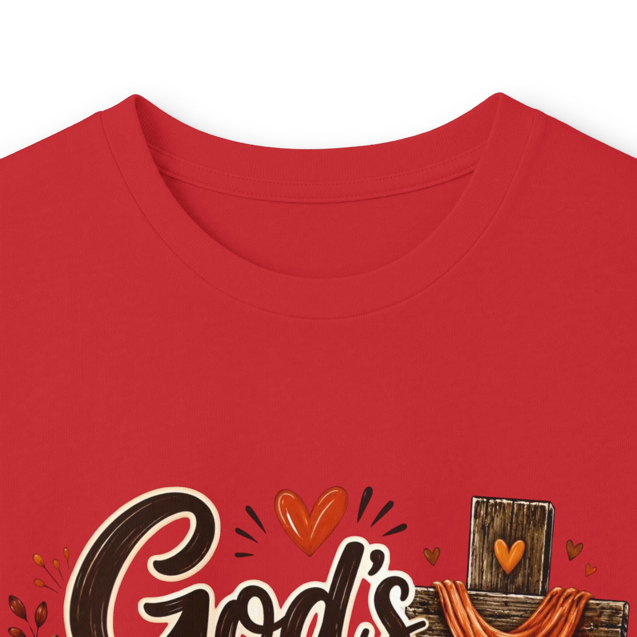 God's Love Never Runs Out Long Sleeve Tee — Fall Christian Thanksgiving Shirt