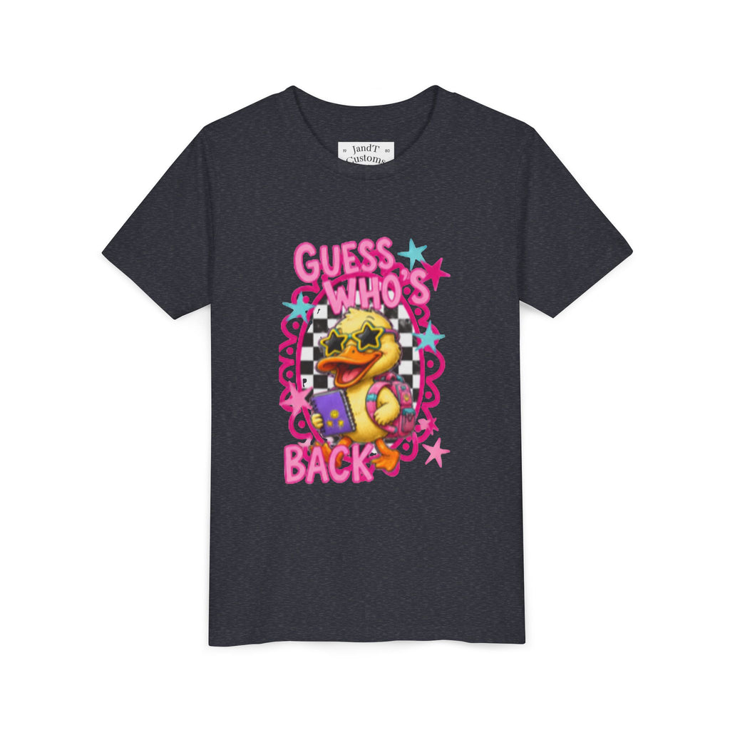 Back to School Youth Tee — "Back Again" Retro Duck Graphic
