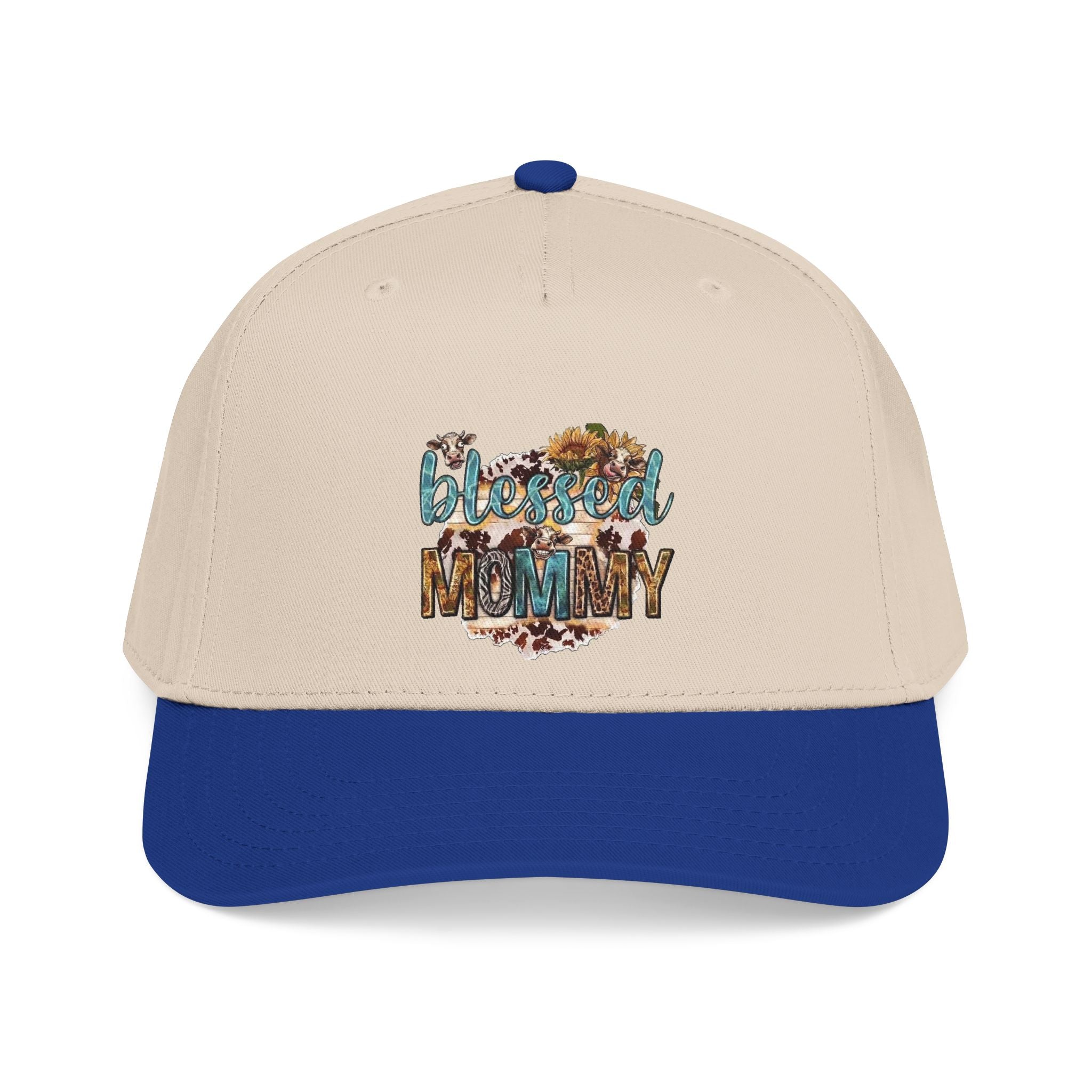 Blessed Mommy Baseball Cap - Floral Leopard Print Mom Hat