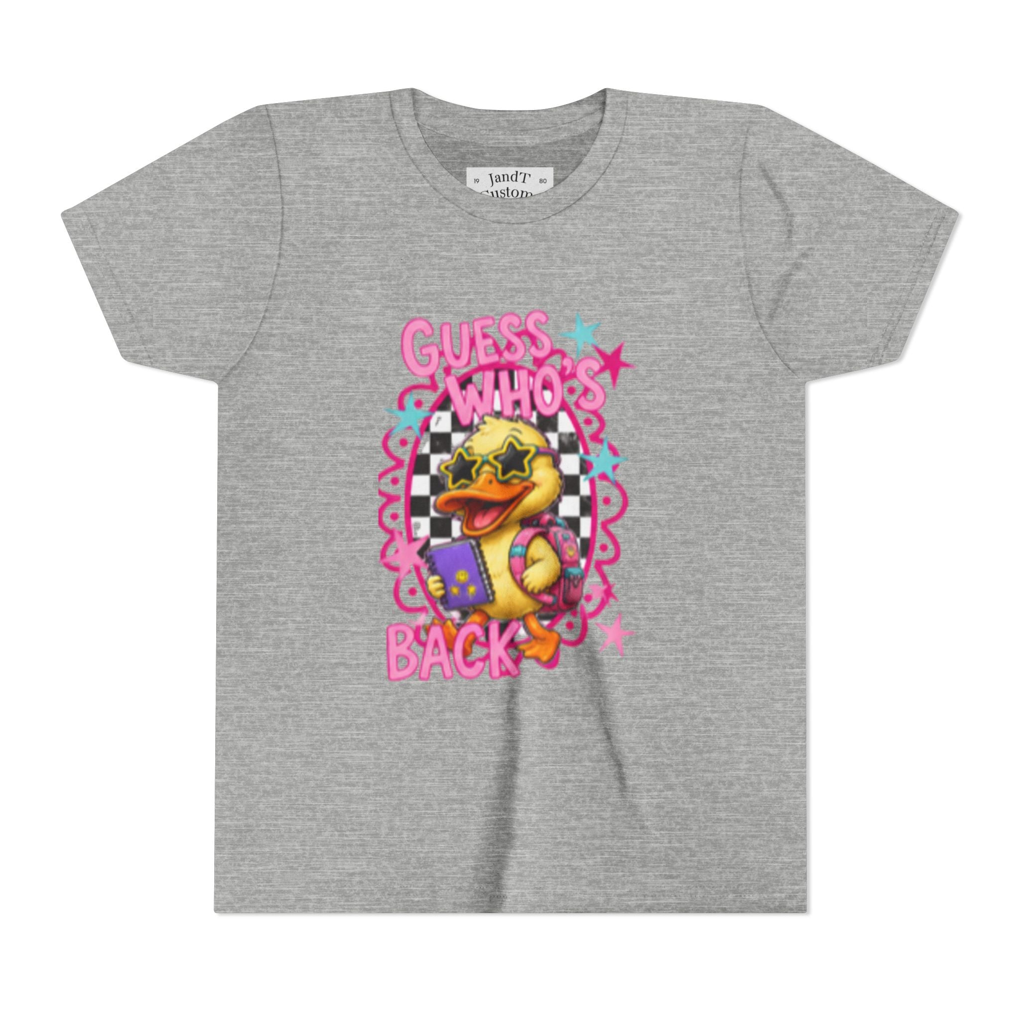 Back to School Youth Tee — "Back Again" Retro Duck Graphic