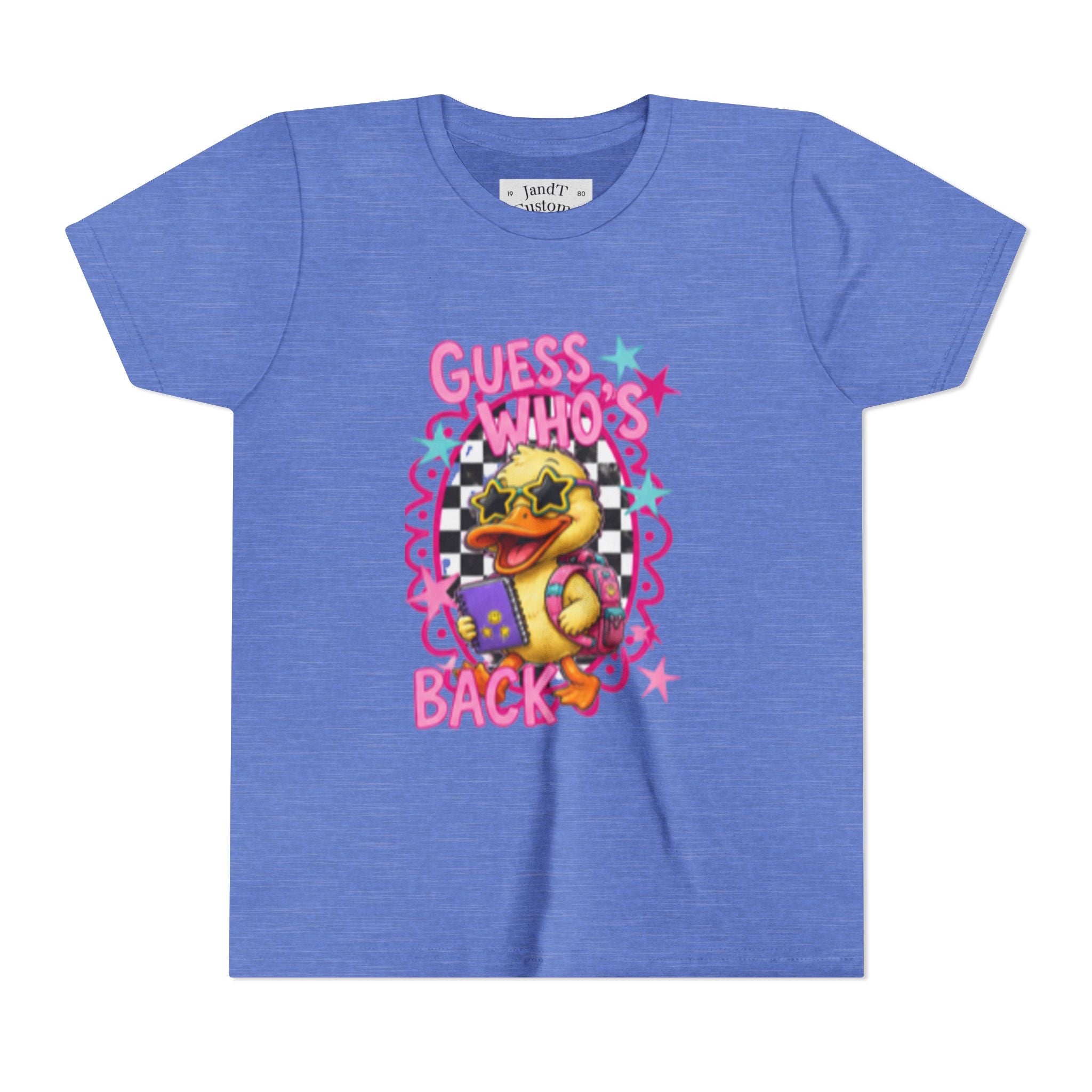 Back to School Youth Tee — "Back Again" Retro Duck Graphic