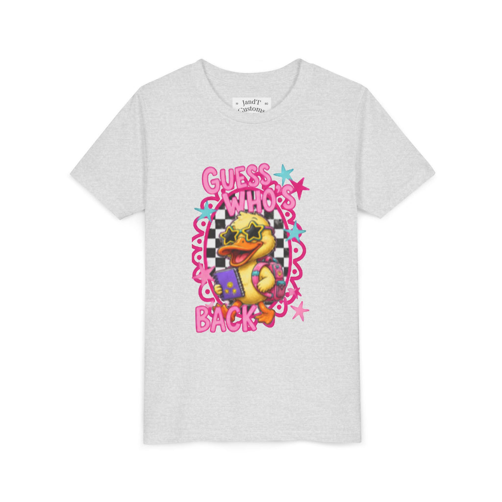 Back to School Youth Tee — "Back Again" Retro Duck Graphic