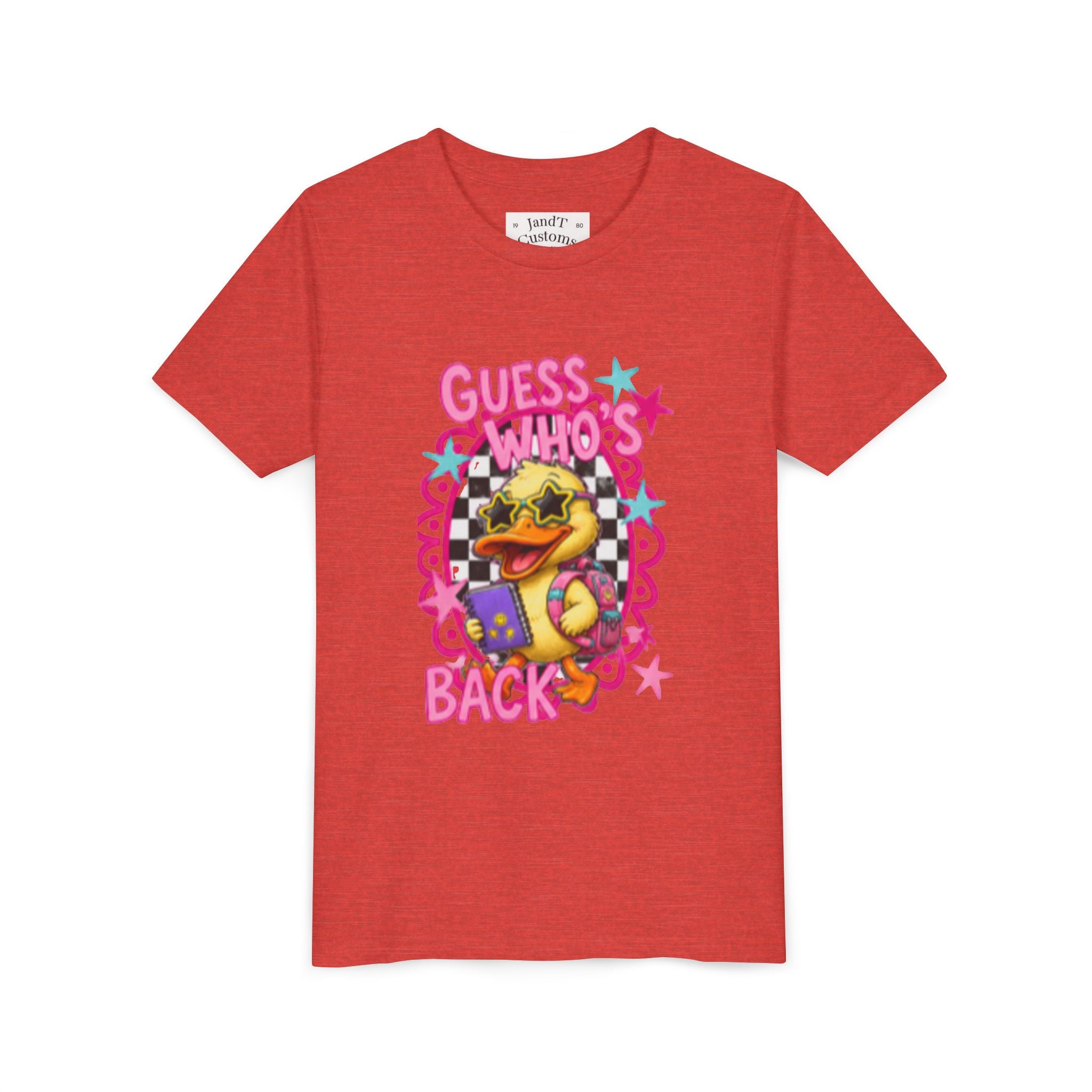 Back to School Youth Tee — "Back Again" Retro Duck Graphic