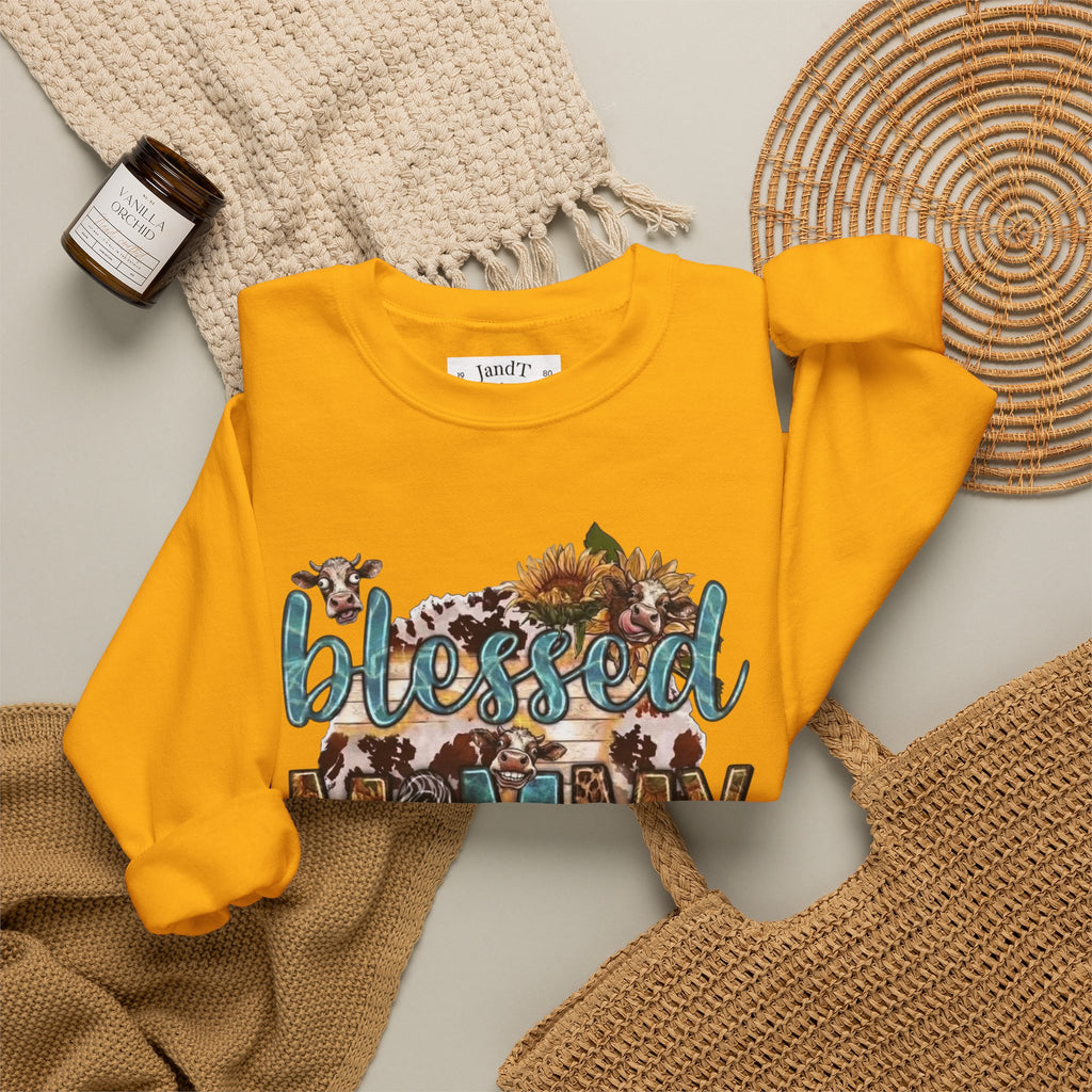 Blessed Mommy Sweatshirt — Floral Leopard Mama Pullover