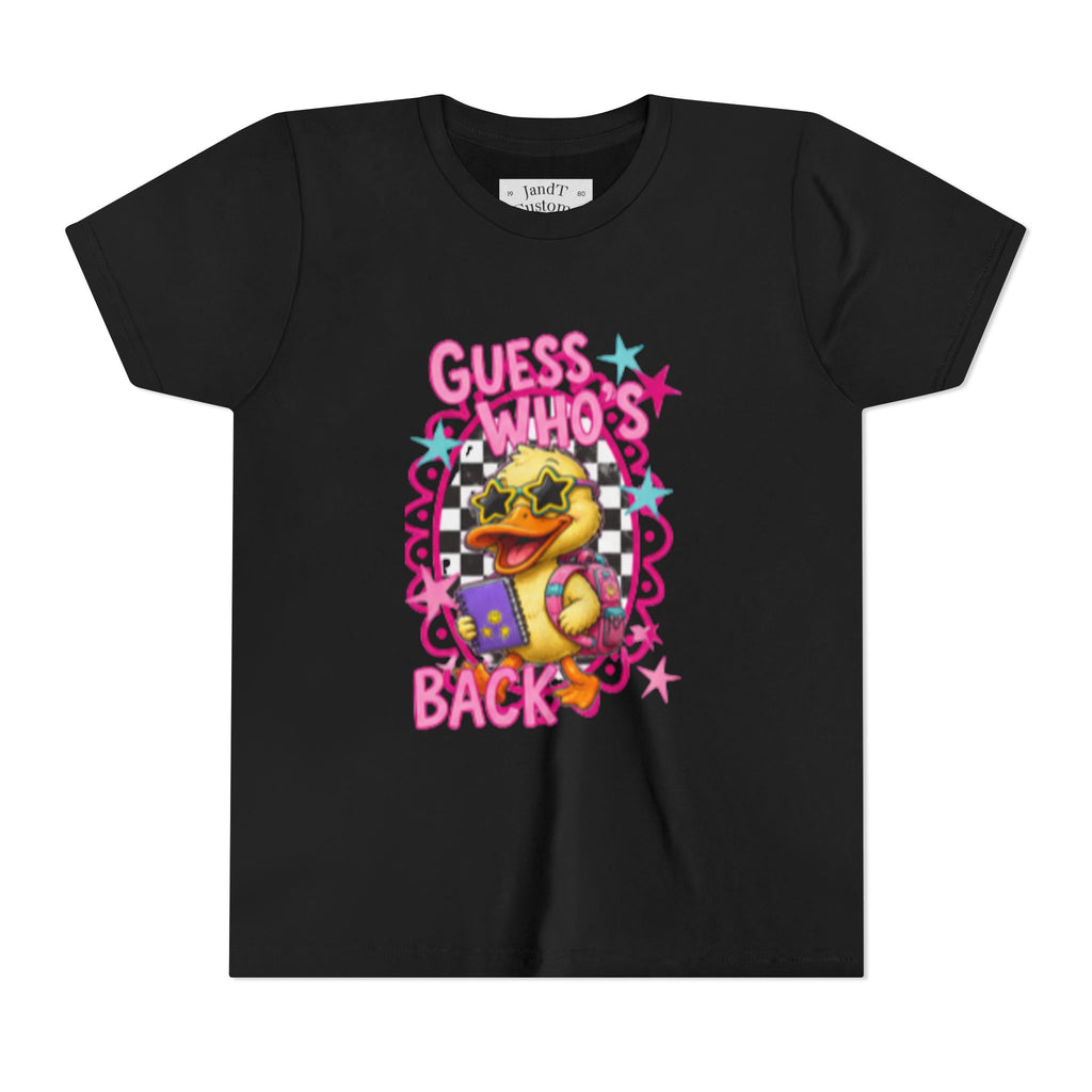 Back to School Youth Tee — "Back Again" Retro Duck Graphic