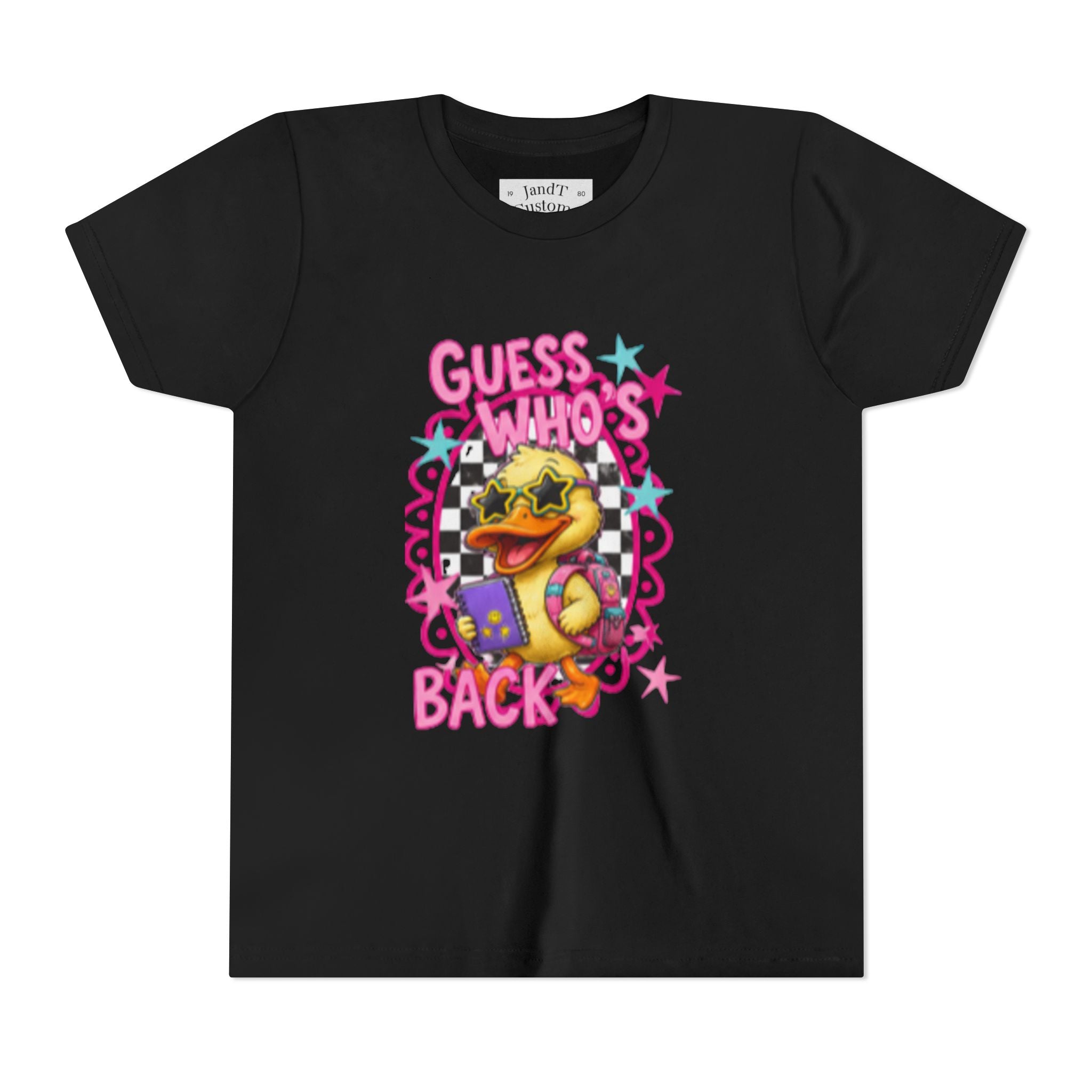 Back to School Youth Tee — "Back Again" Retro Duck Graphic
