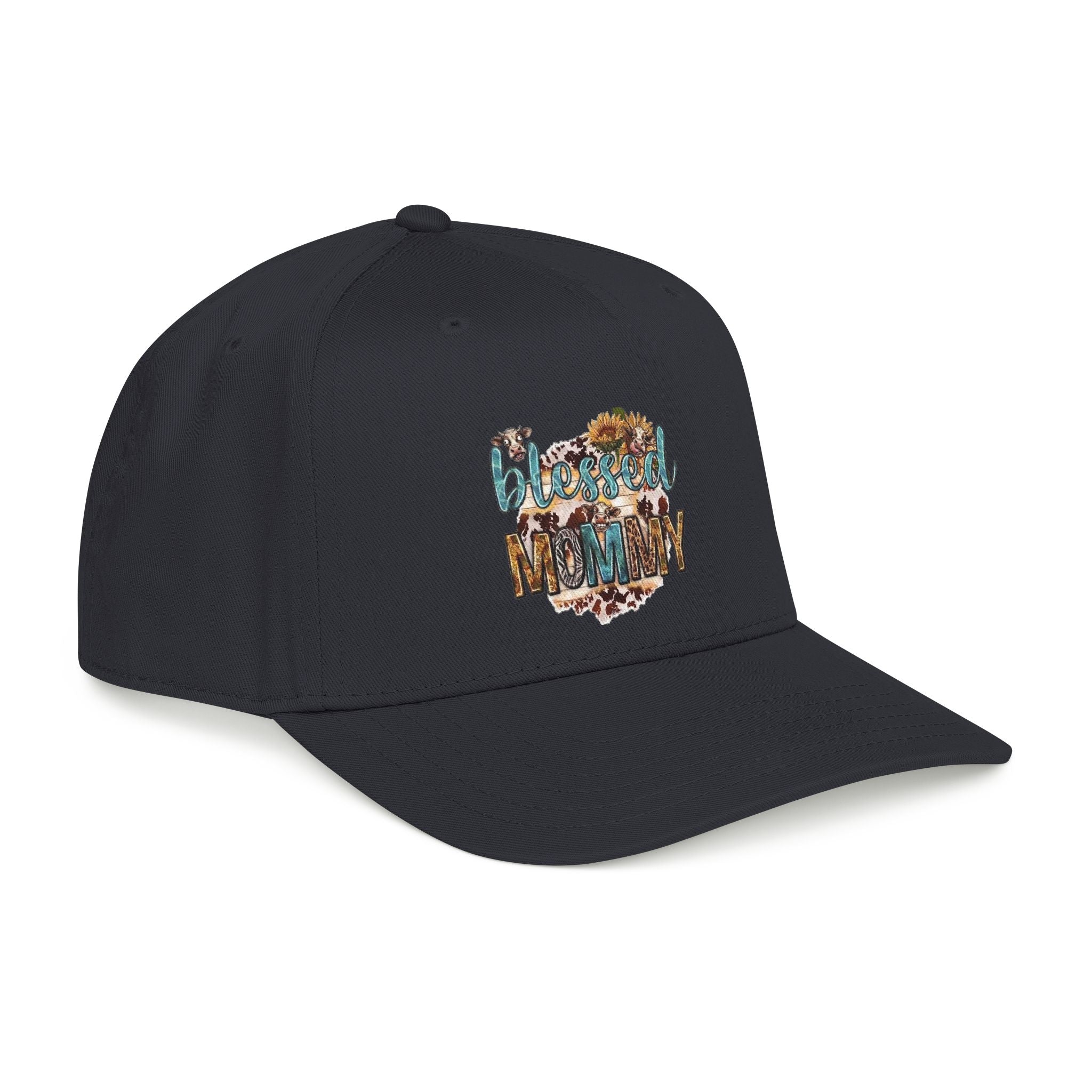 Blessed Mommy Baseball Cap - Floral Leopard Print Mom Hat