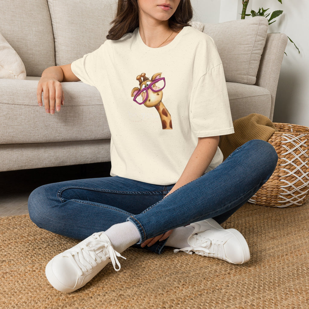 Giraffe with Pink Glasses T-Shirt