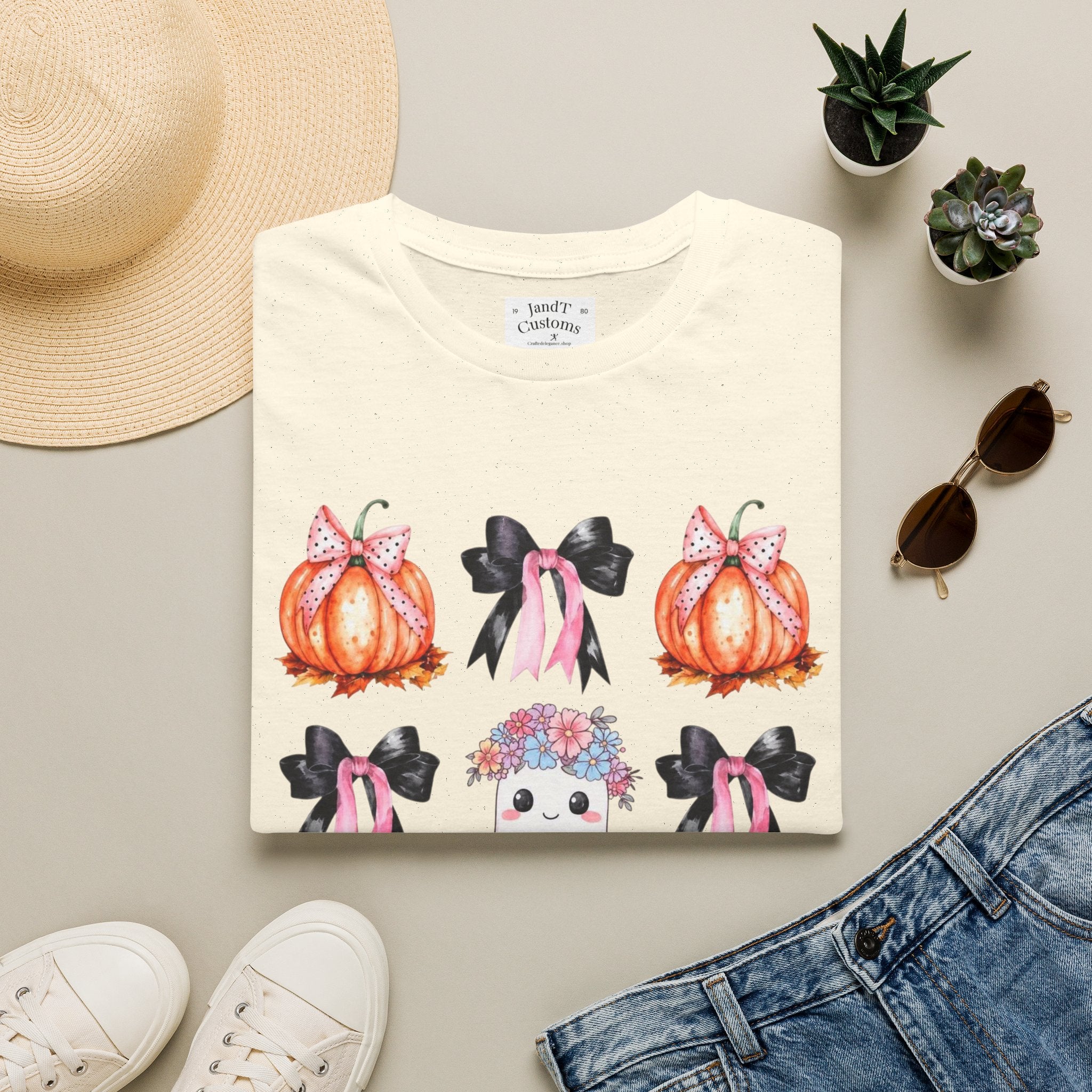 Pumpkin and Ribbons Softstyle T-Shirt