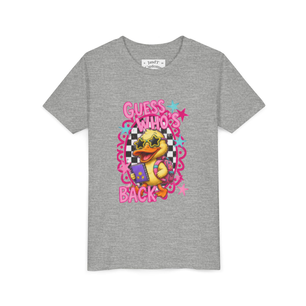 Back to School Youth Tee — "Back Again" Retro Duck Graphic
