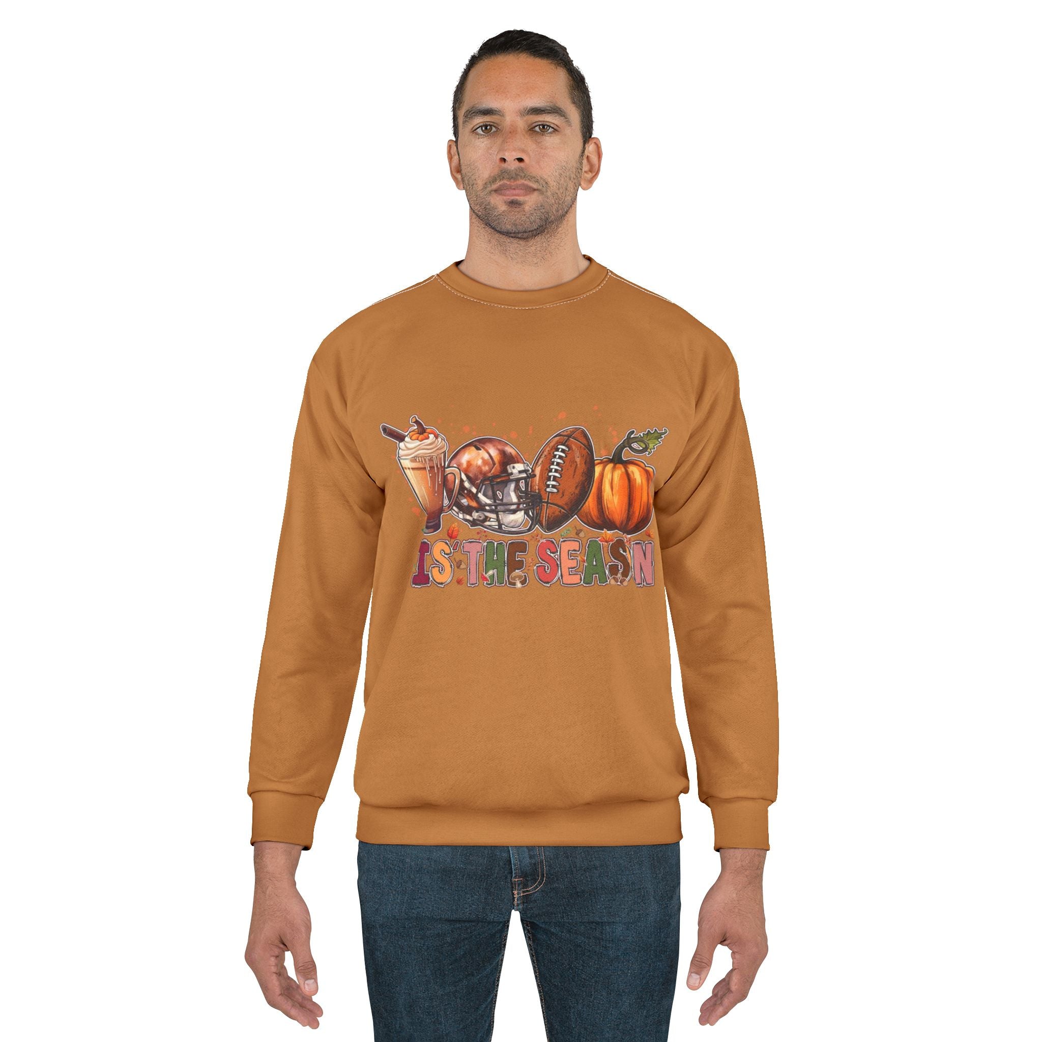 Fall Season Sweatshirt – Pumpkin Spice, Football & Cozy Autumn Graphics